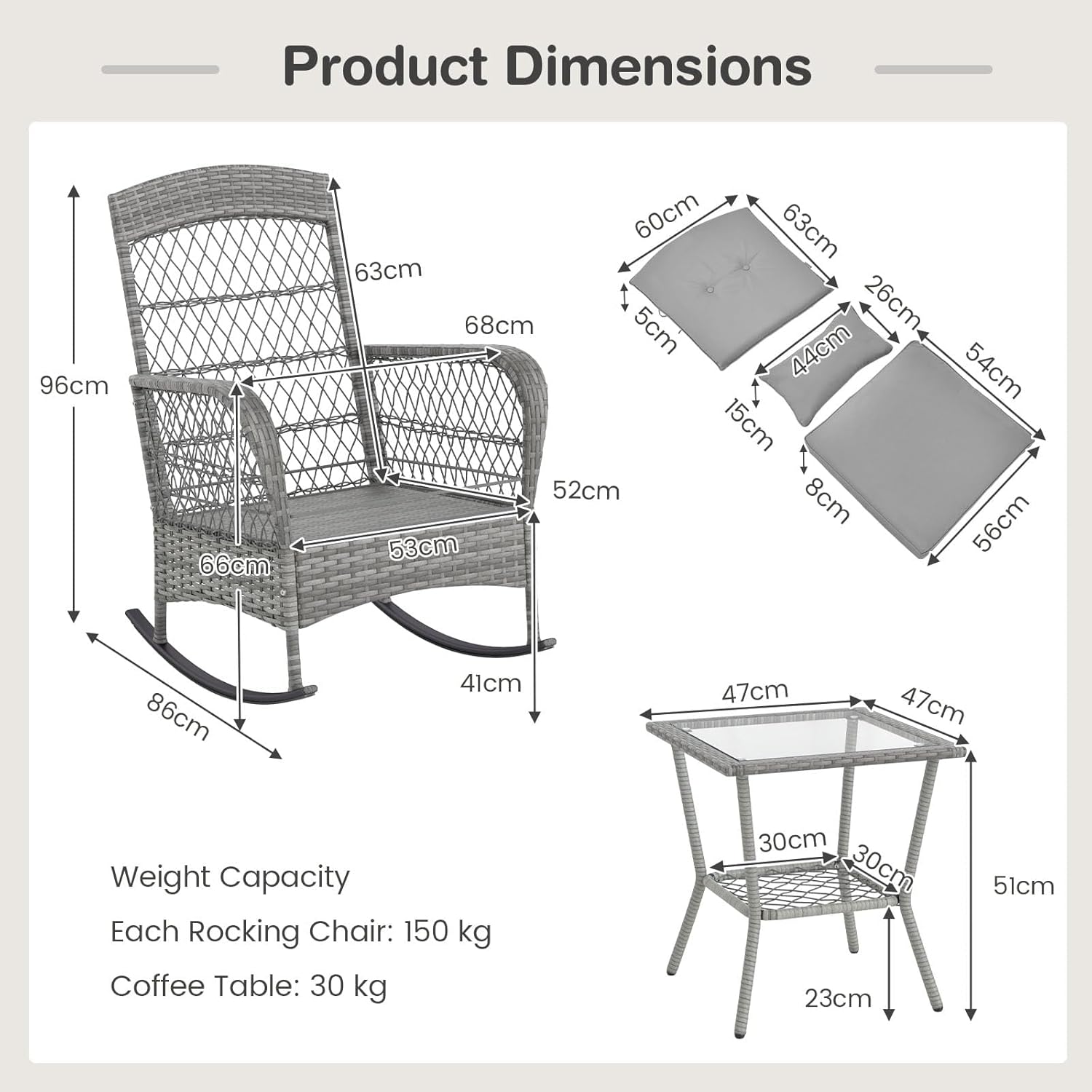 GarveeLife 5MF-P5VCDS6XELX Patio-Chairs - View #7