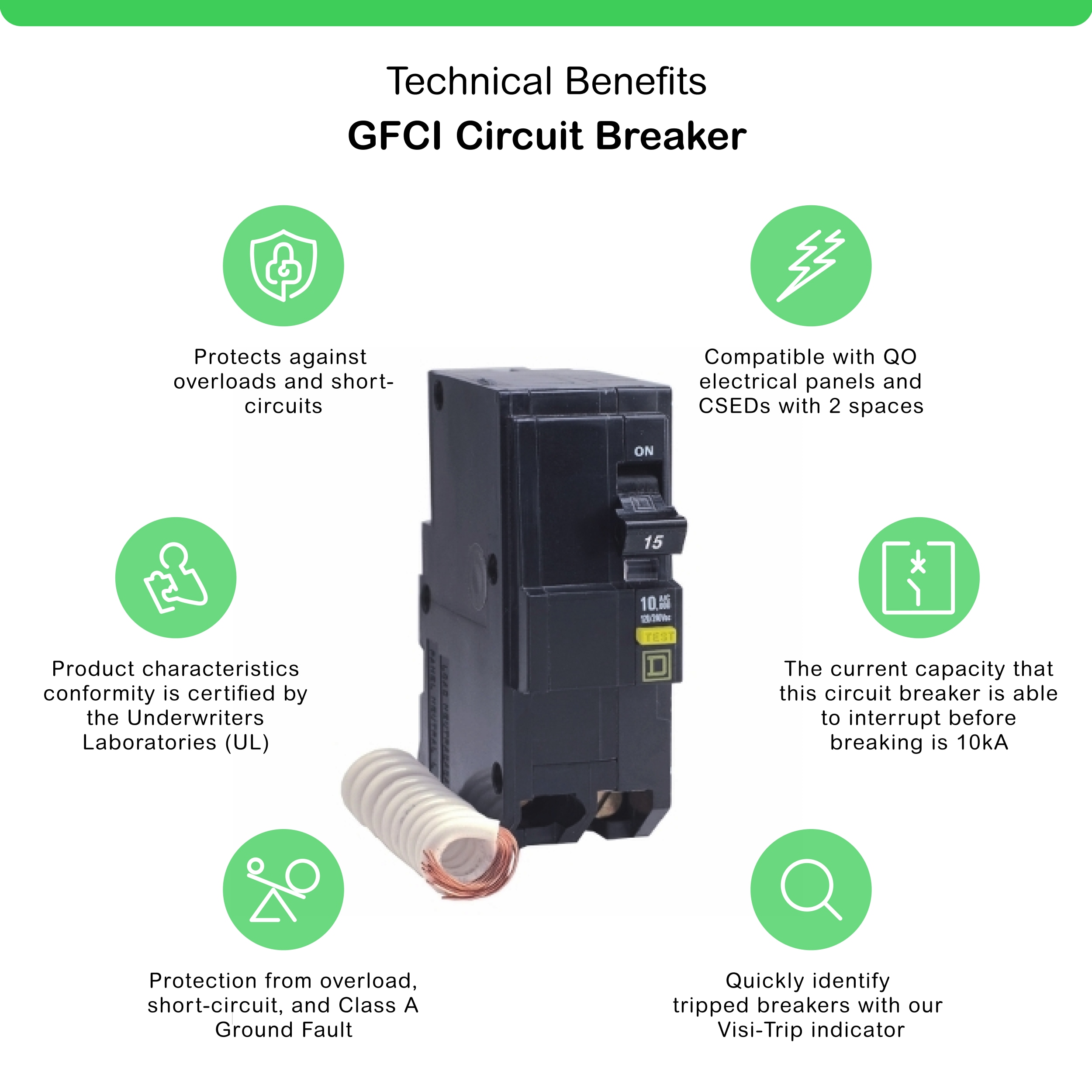 Square D QO220GFICP Circuit-Breakers - View #3