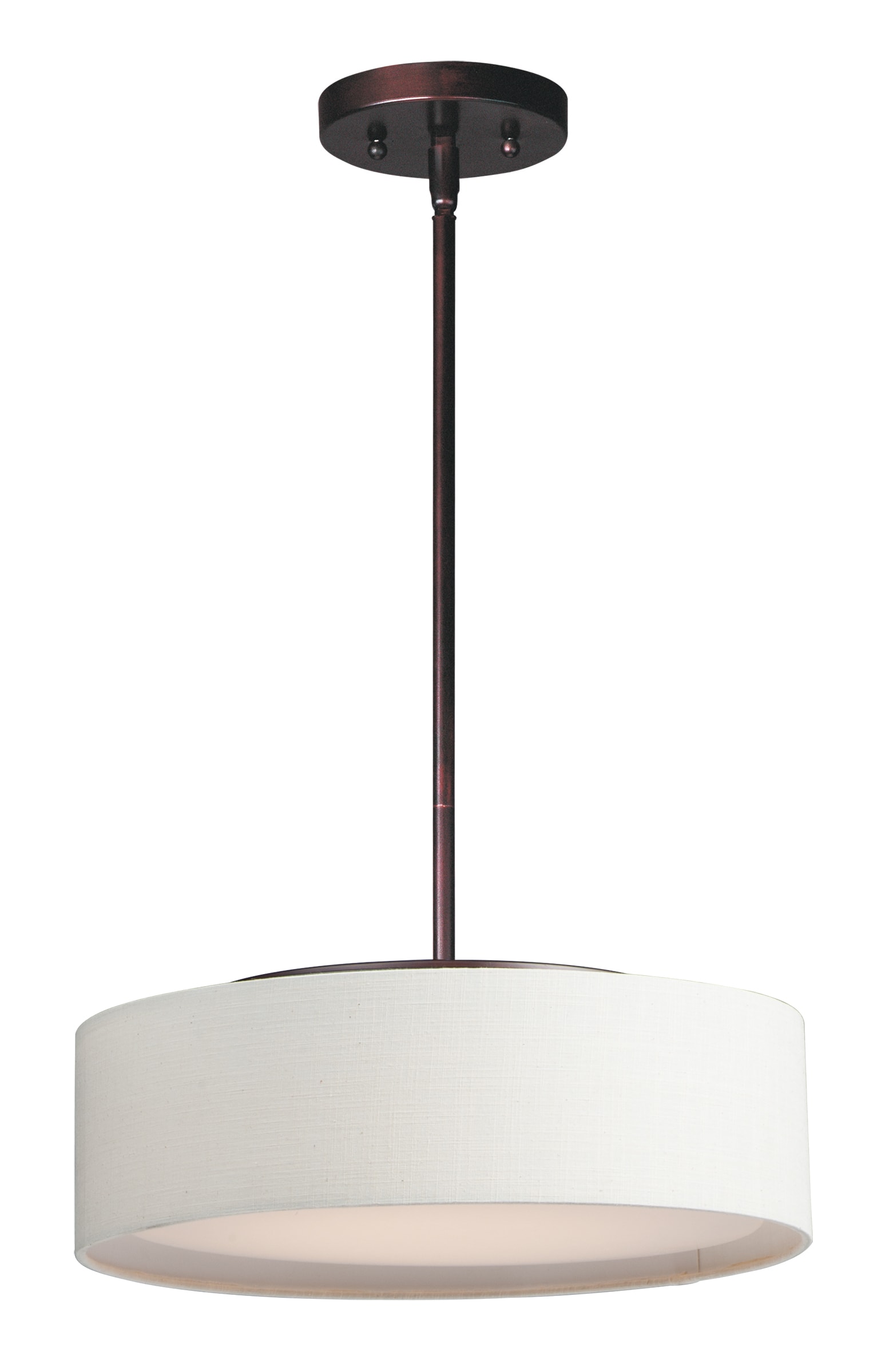 Maxim Lighting 10224OMOI Prime 3 -Light Oil Rubbed Bronze Transitional Drum Integrated LED Medium Hanging Pendant light