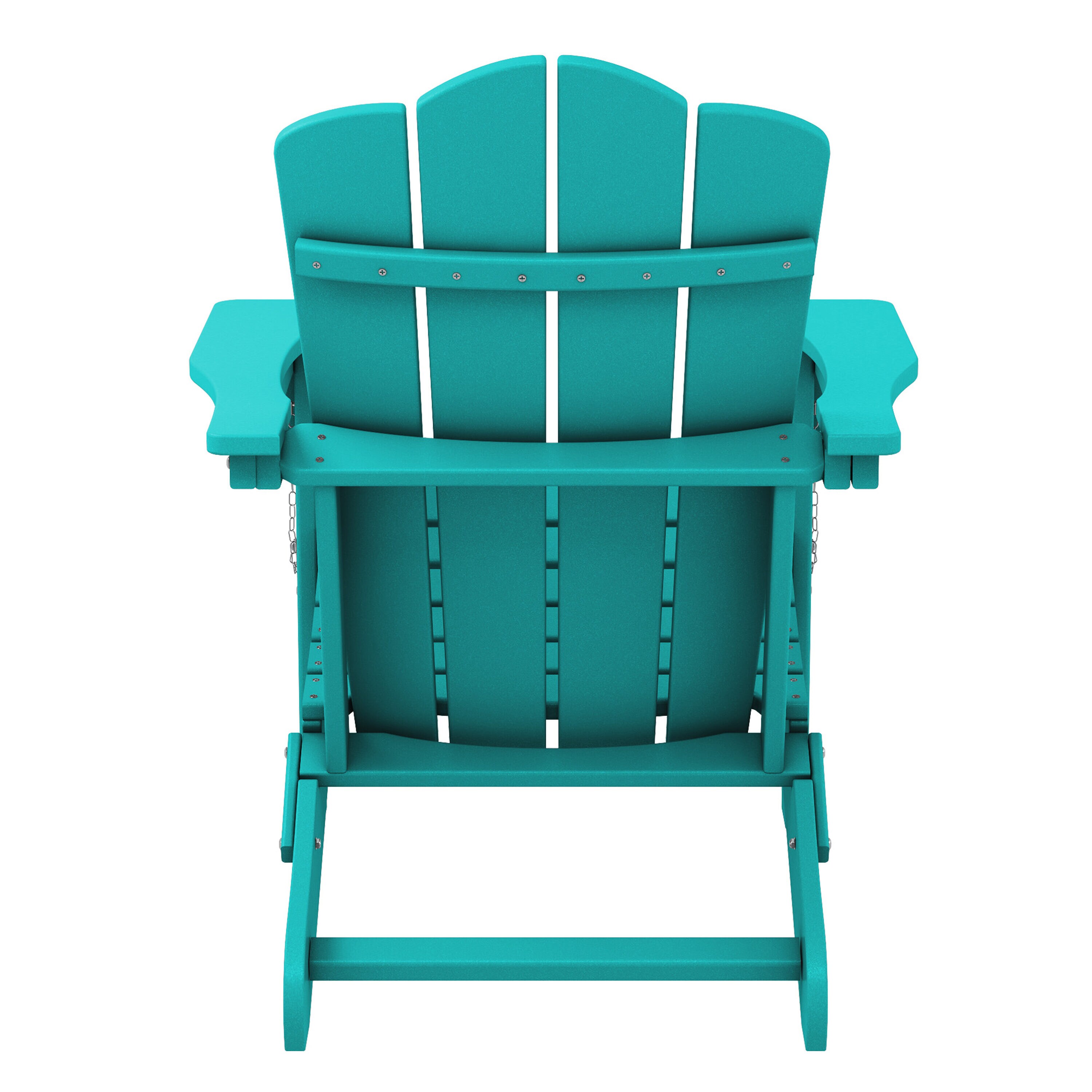 JEAREY Folding Patio Adirondack Chair Stackable Aruba Blue Frame ...