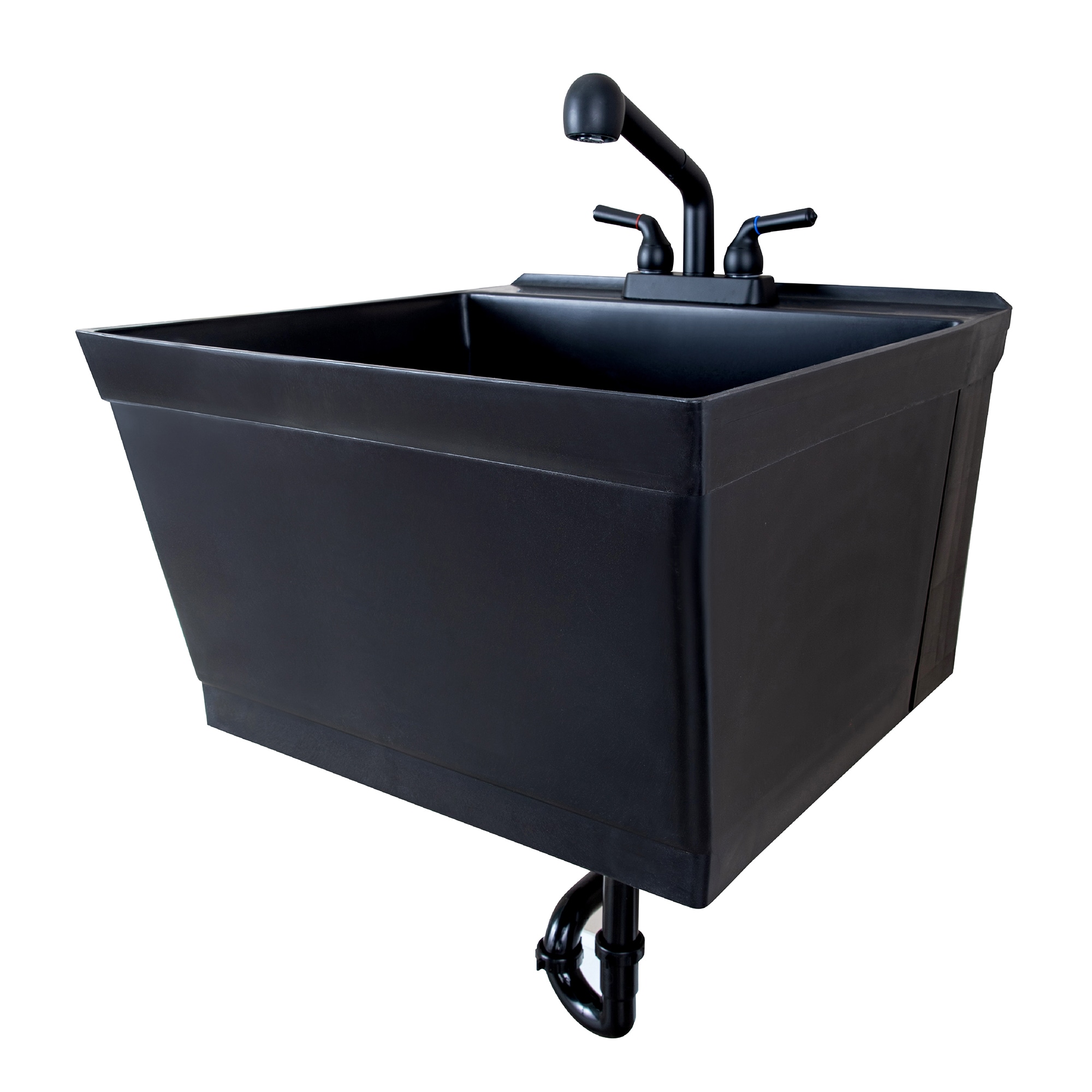 UTILITYSINKS USA-Made Plastic Freestanding 24 in x 24-Inch UtilityTub Heavy  Duty Compact Utility Sink Ideal for Workshop, Laundry Room, Garage