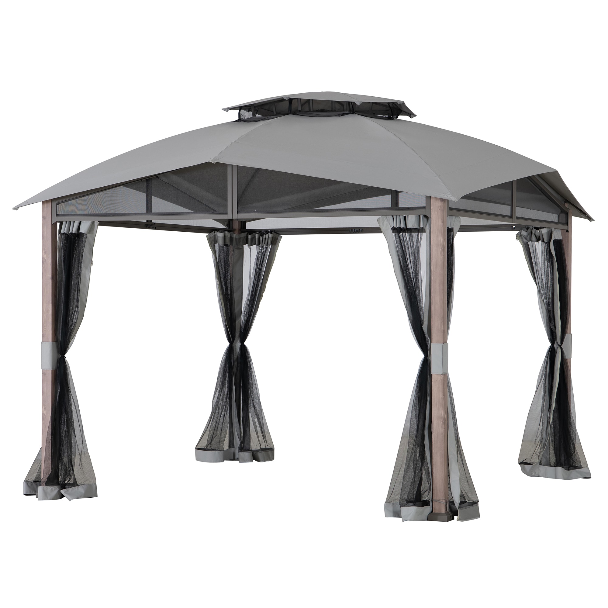 Sunjoy A101023770 Wood-Resin-Gazebos - View #2