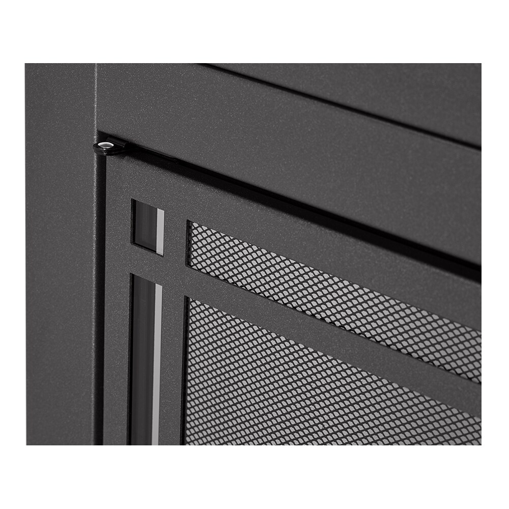 allen + roth FPDM405SLV Glass-Fireplace-Doors - View #8