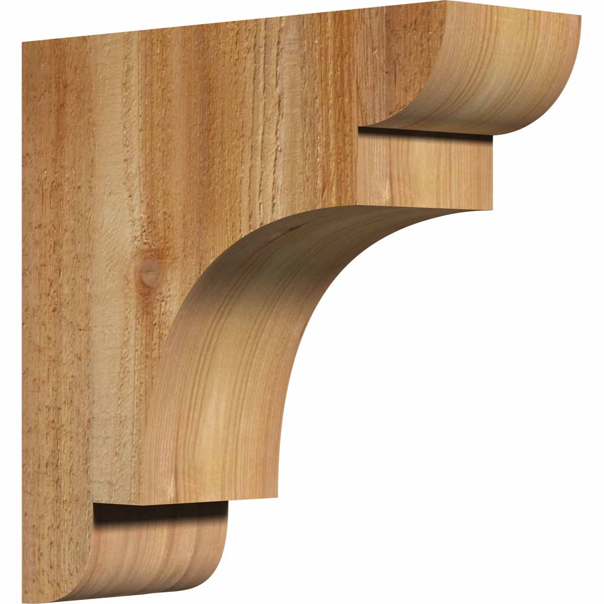 Ekena Millwork COR04X12X12NEB00RWR 4-in x 12-in x 12-in New brighton Unfinished Western red cedar Wood Paintable/Stainable Corbel