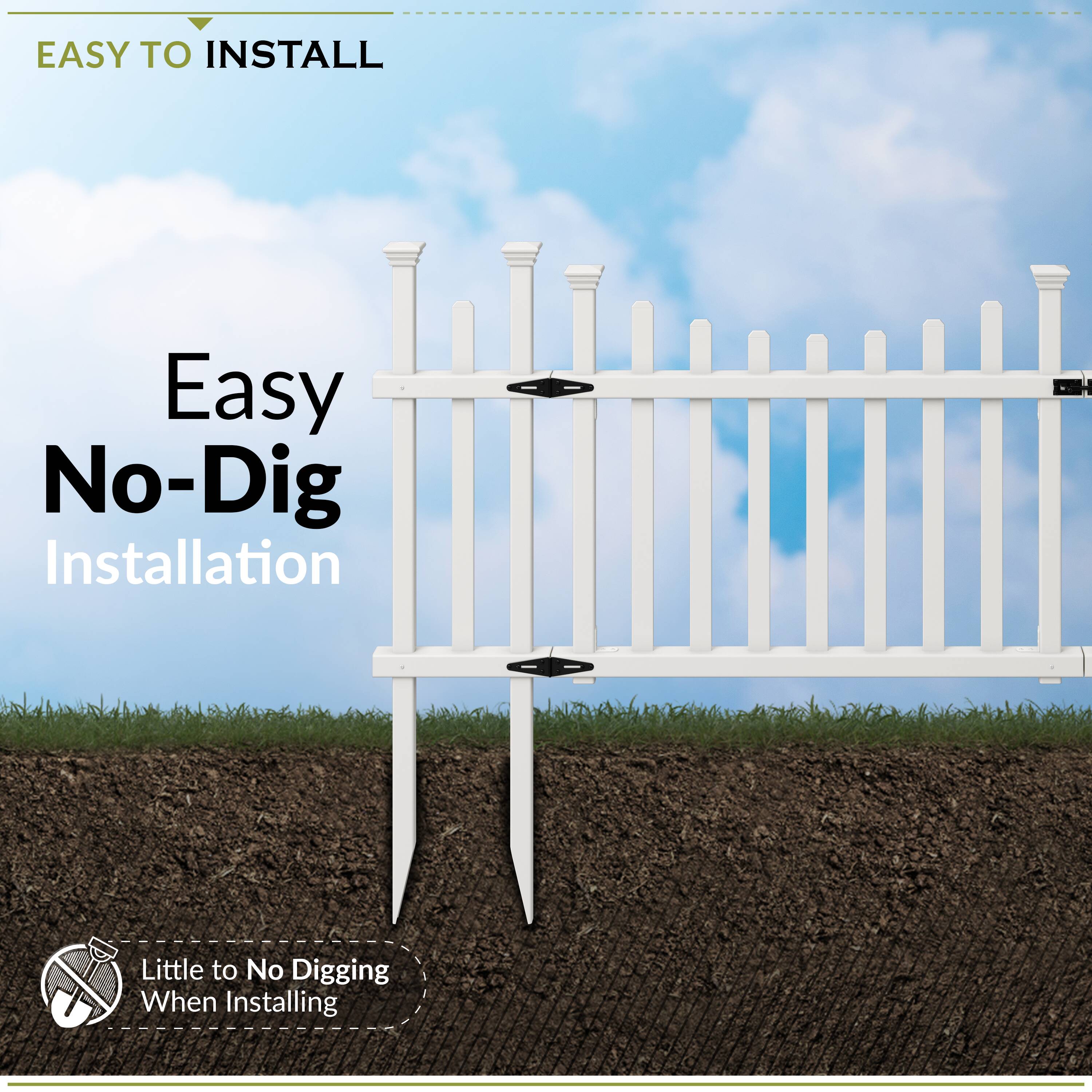 Zippity Outdoor Products ZP19028 Vinyl-Fence-Panels - View #3