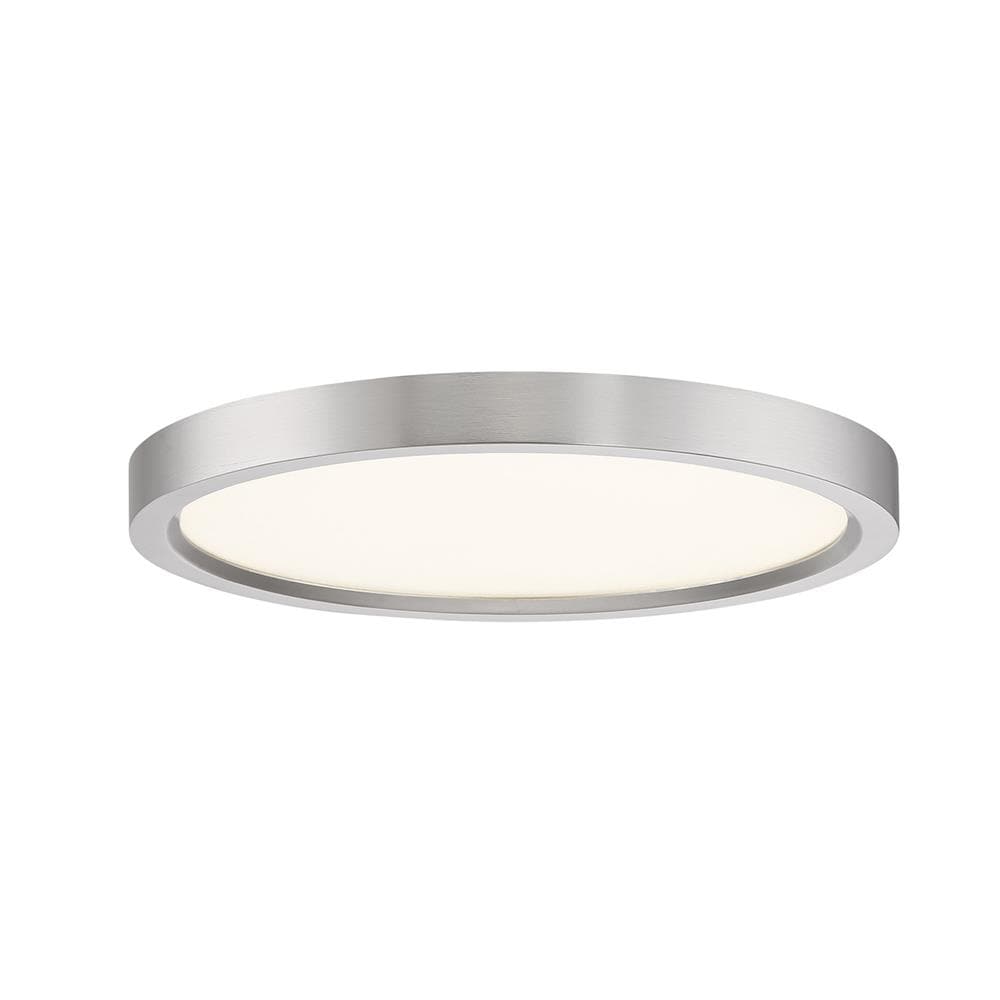 Quoizel OST1711BN Outskirts 1 -Light 11-in Brushed Nickel Integrated LED Flush Mount Light