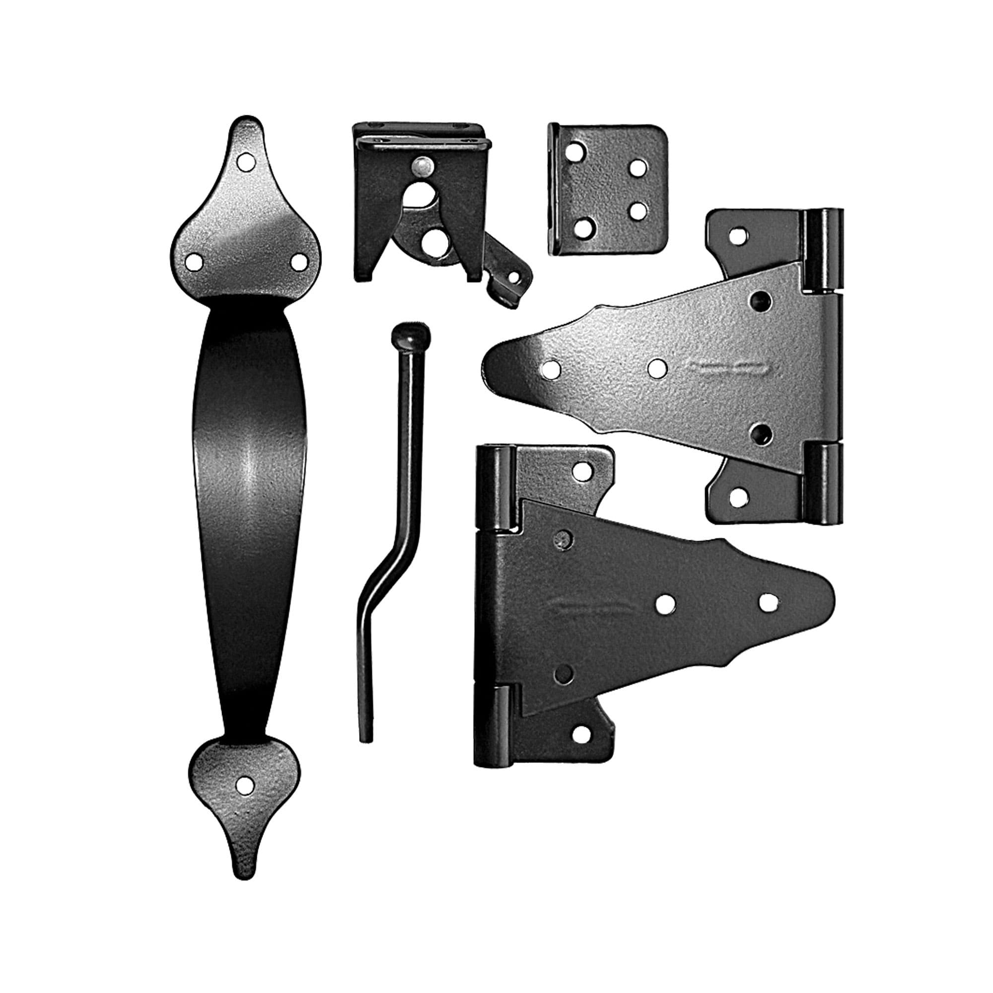 Nuvo Iron 13-1/4-in Black Gate Hardware Kit in the Gate Hardware ...