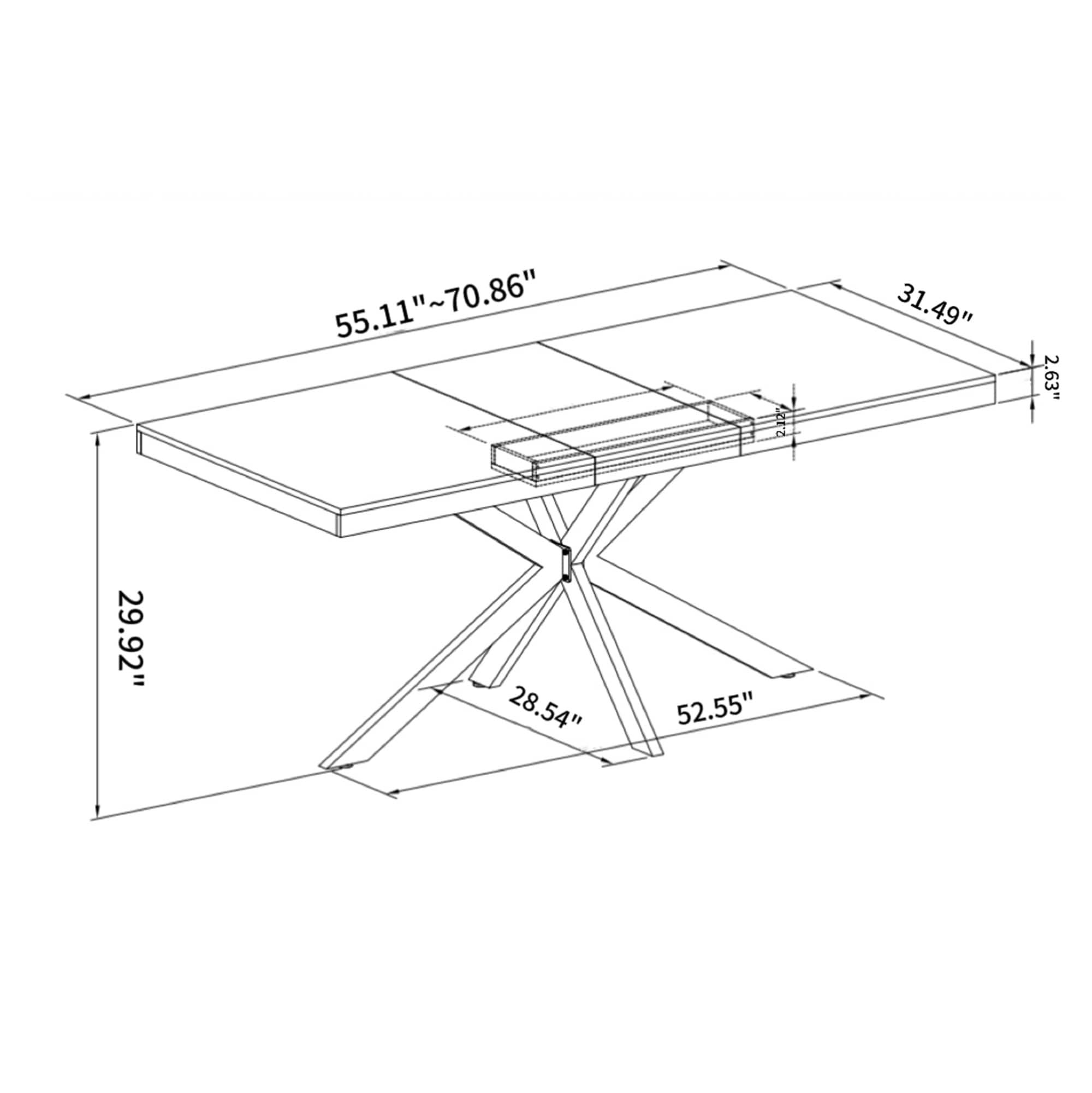 SINOFURN SYB930050WD Dining-Tables - View #8