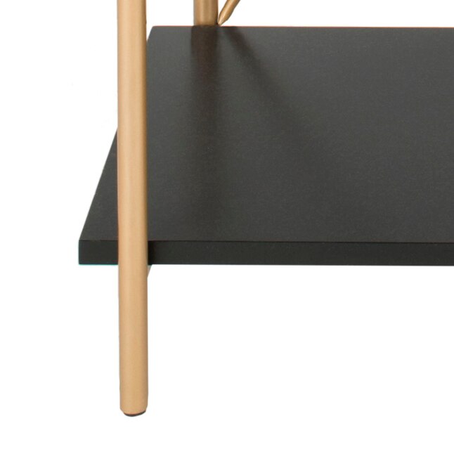 Safavieh Rigby Gold Liquid/Black Metal Etagere Safavieh Rigby Gold Liquid/Black Metal Etagere
