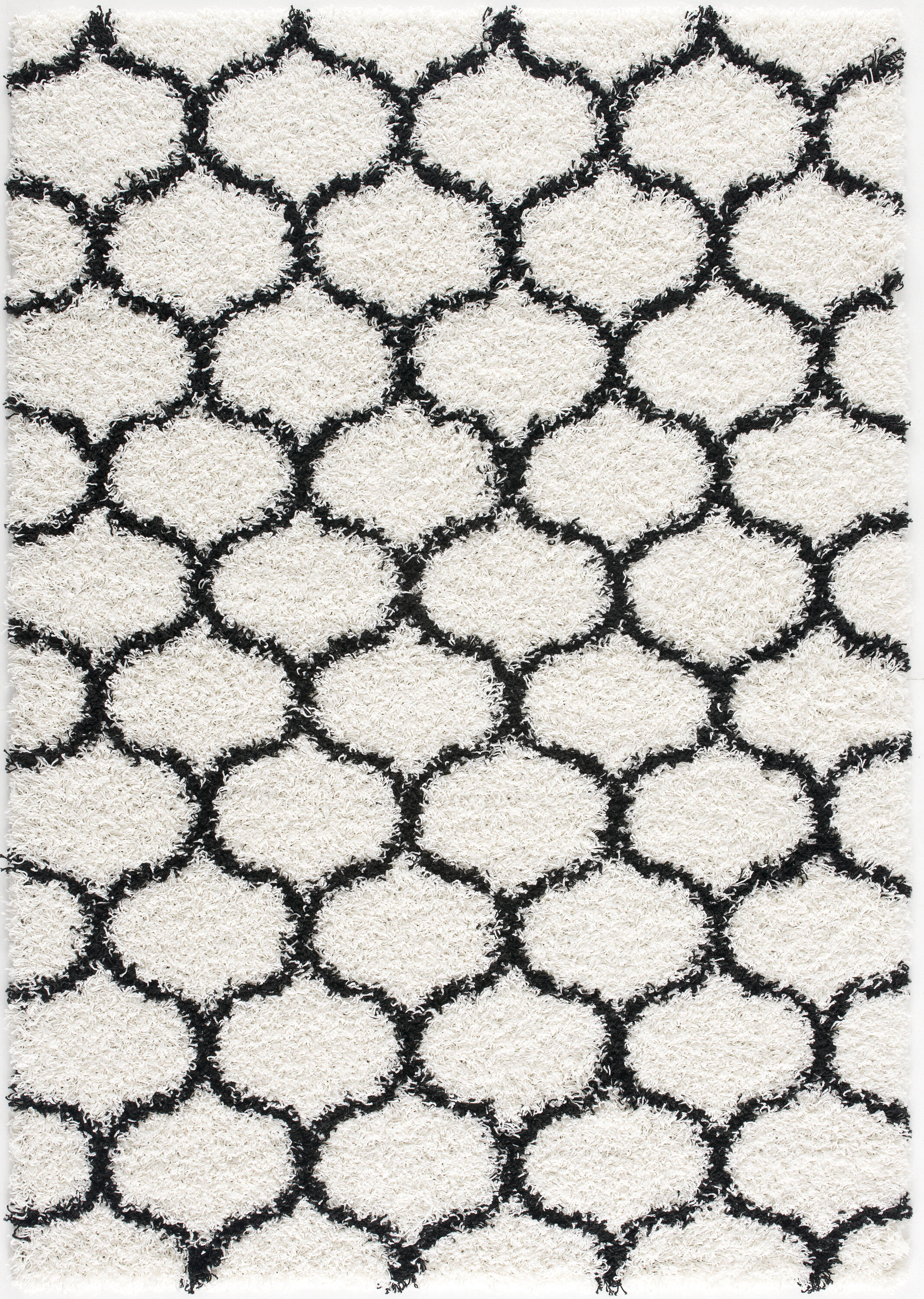 LBaiet BW336W81 Barrow 8 X 10 (ft) White Indoor Trellis Area Rug