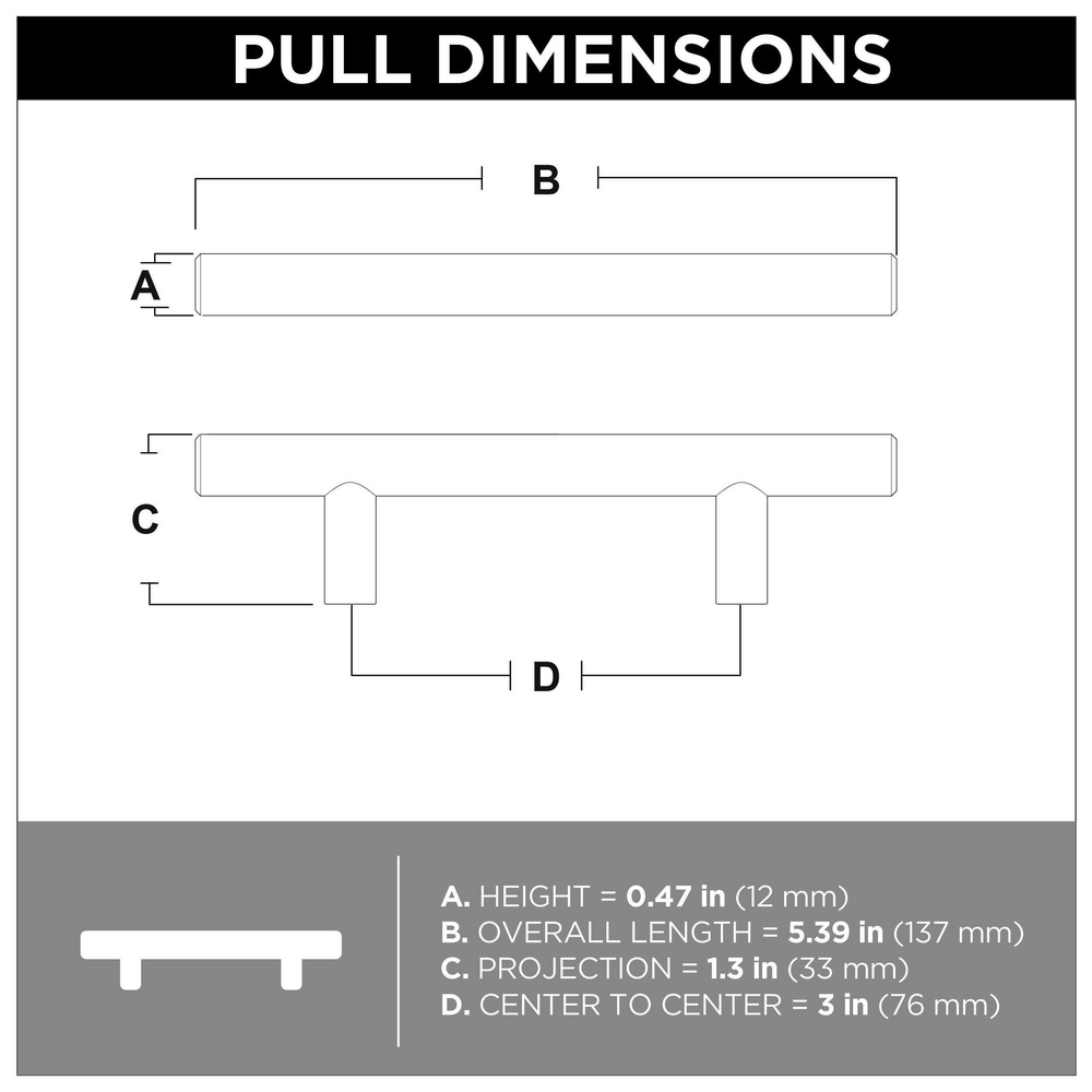 Brainerd P15510W-FB-U1 Cabinet-Pulls - View #5