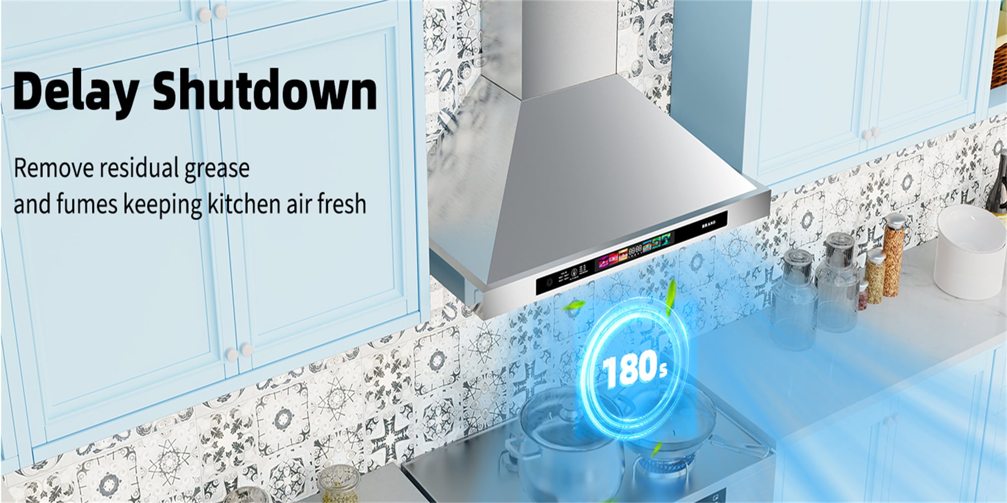 Damerin IU-RD09 Wall-Mounted-Range-Hoods - View #11