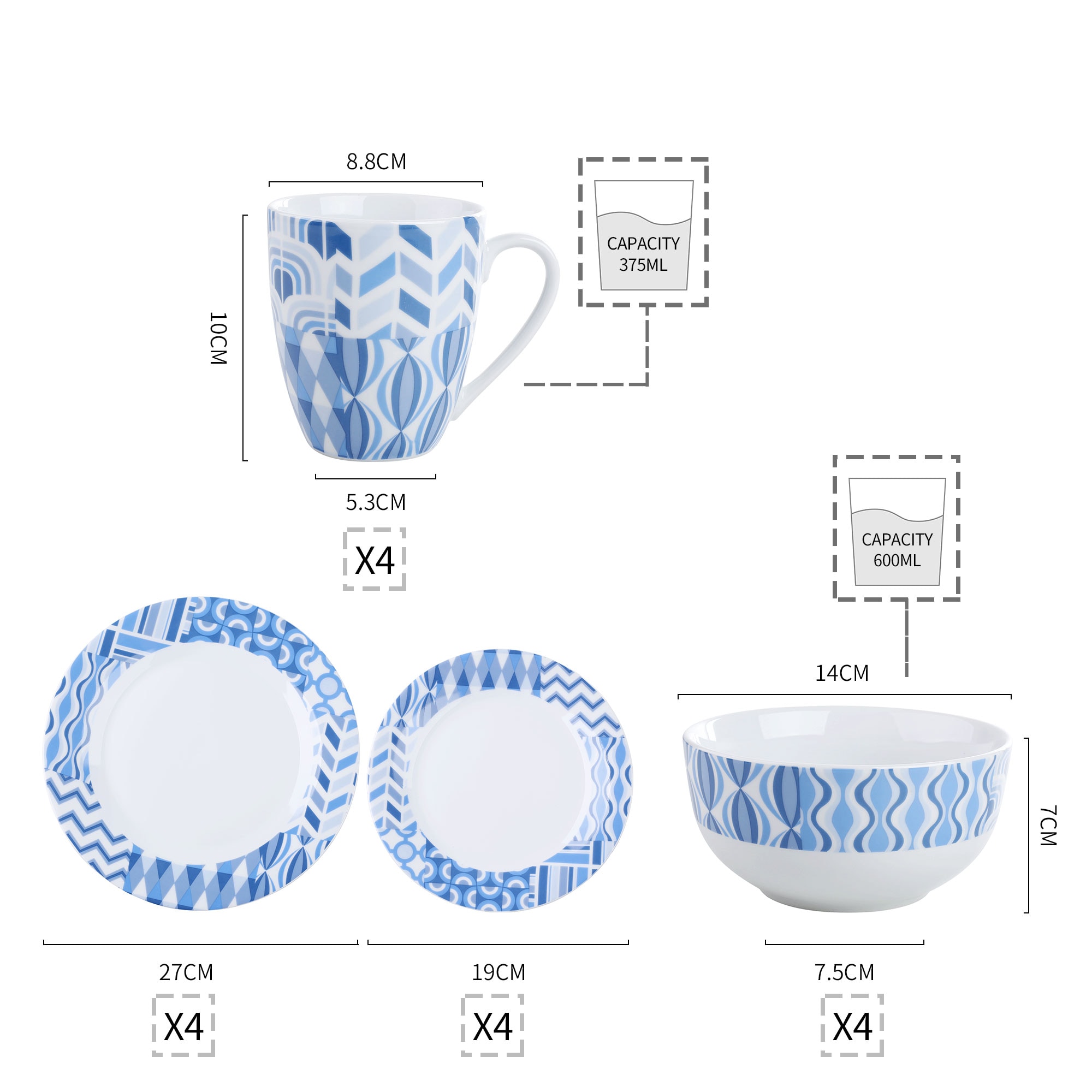CASAINC MH-BALA-16 dinnerware - View #8