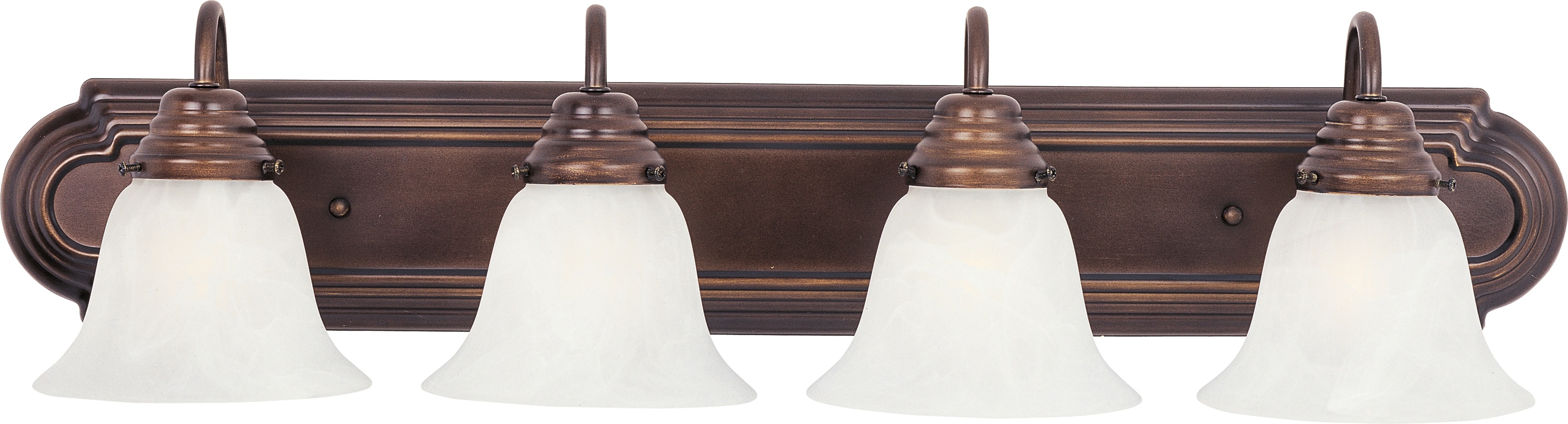 Maxim Lighting 8014MROI Essentials - 801x 30-in 4 -Light Oil-rubbed Bronze Transitional Vanity light