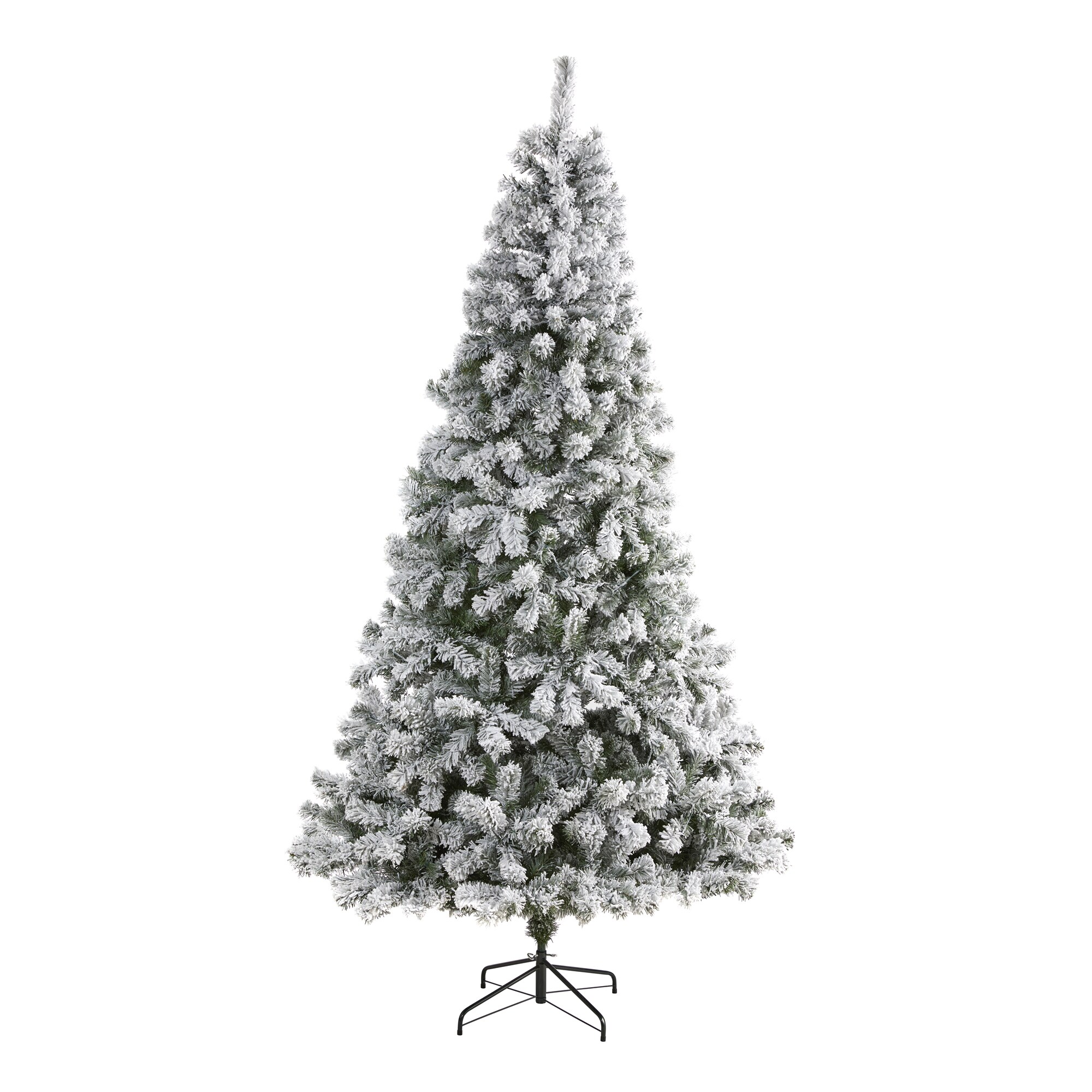 Nearly Natural T1736 8-Feet Douglas fir Flocked Artificial Christmas Tree
