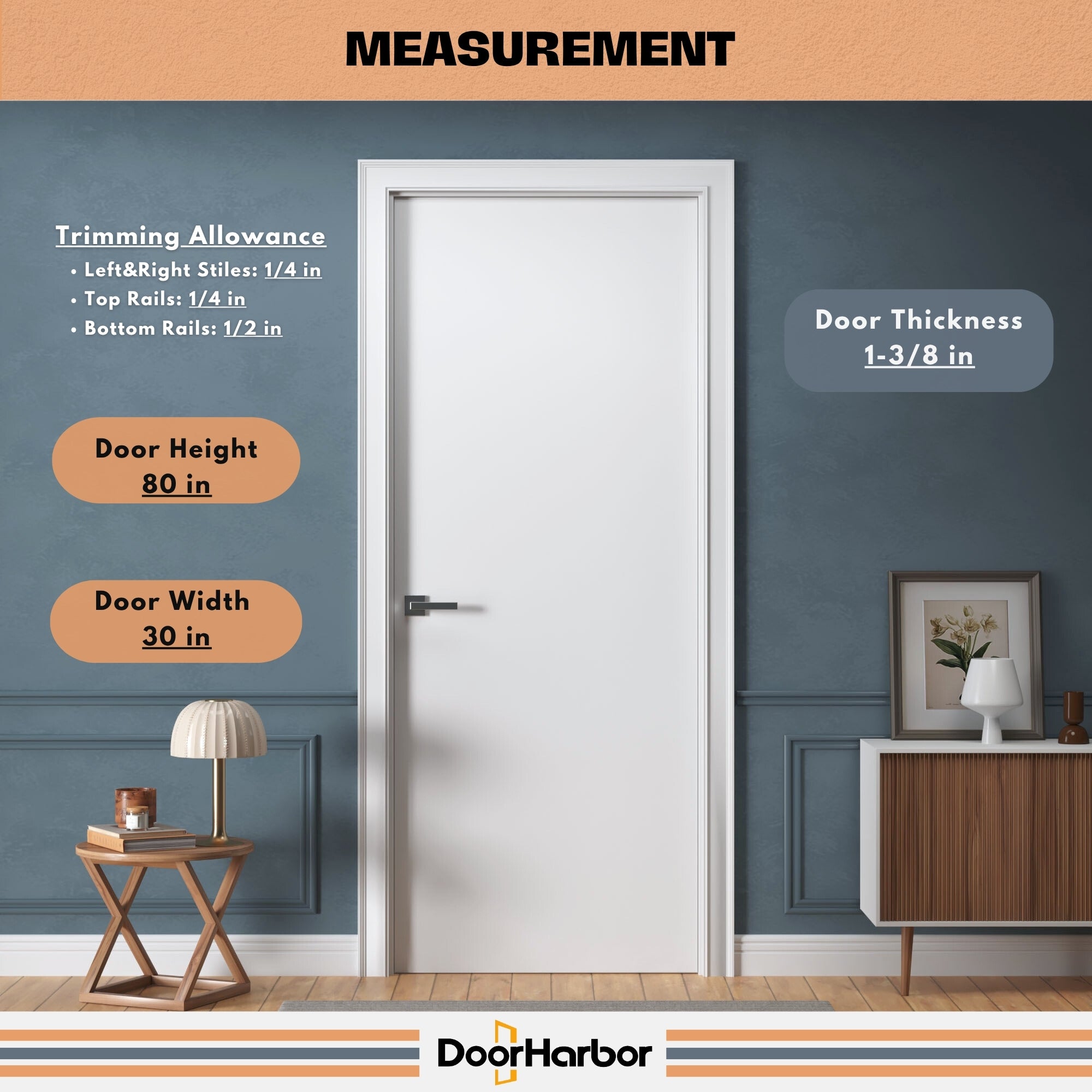 Door Harbor IDPFD3080PR-LHPH-SN Pre-Hung-Doors - View #5