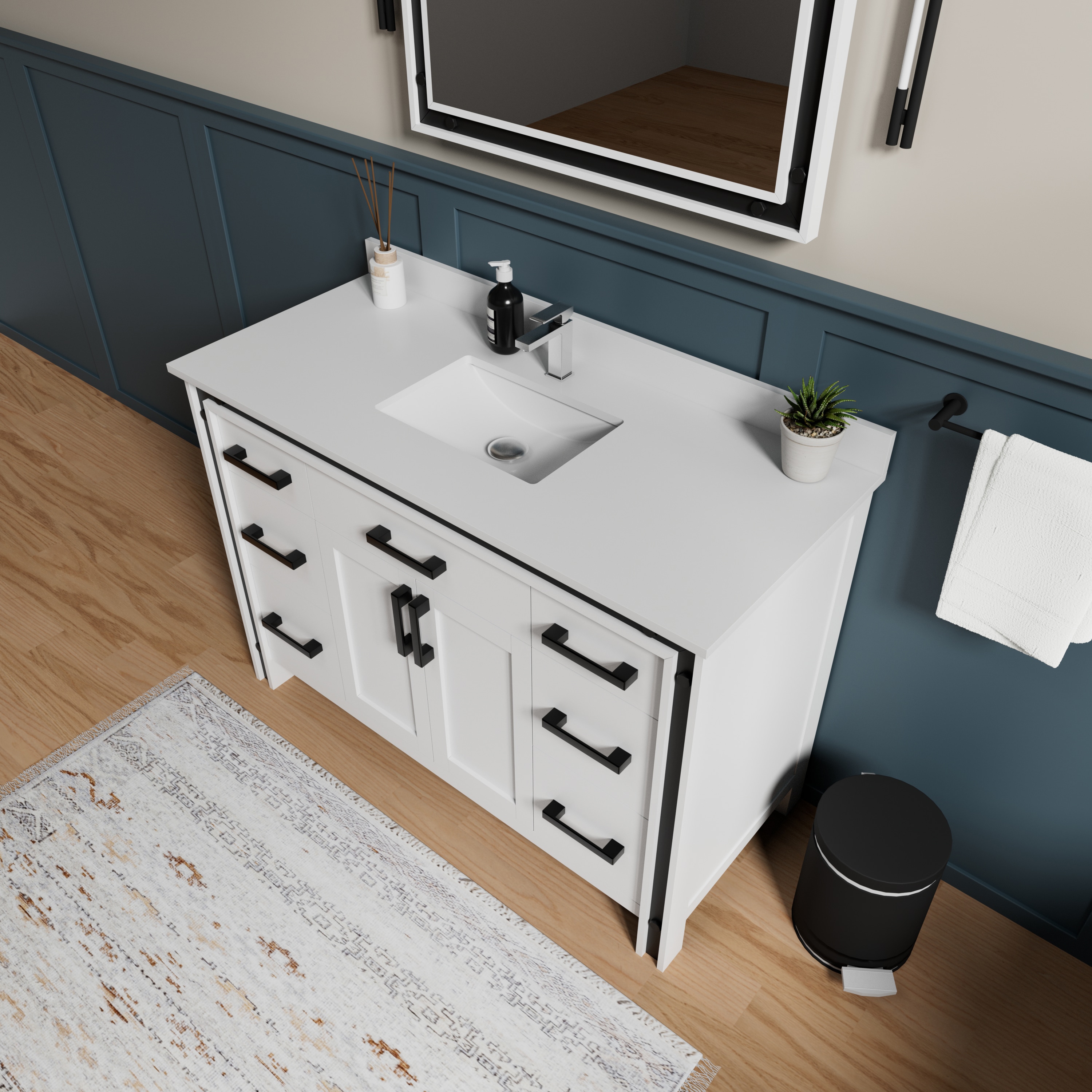 Lexora LZV352248SAJSM34F Bath-Vanity-Combo - View #3