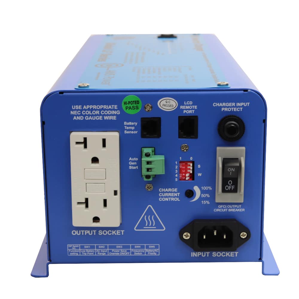 AIMS Power 600 Watt Power Inverter with Low Voltage Battery Cut Off and GFCI Safety Circuit – UL Listed PICOGLF6W12V120VA Sansujyuku sansujyuku.com