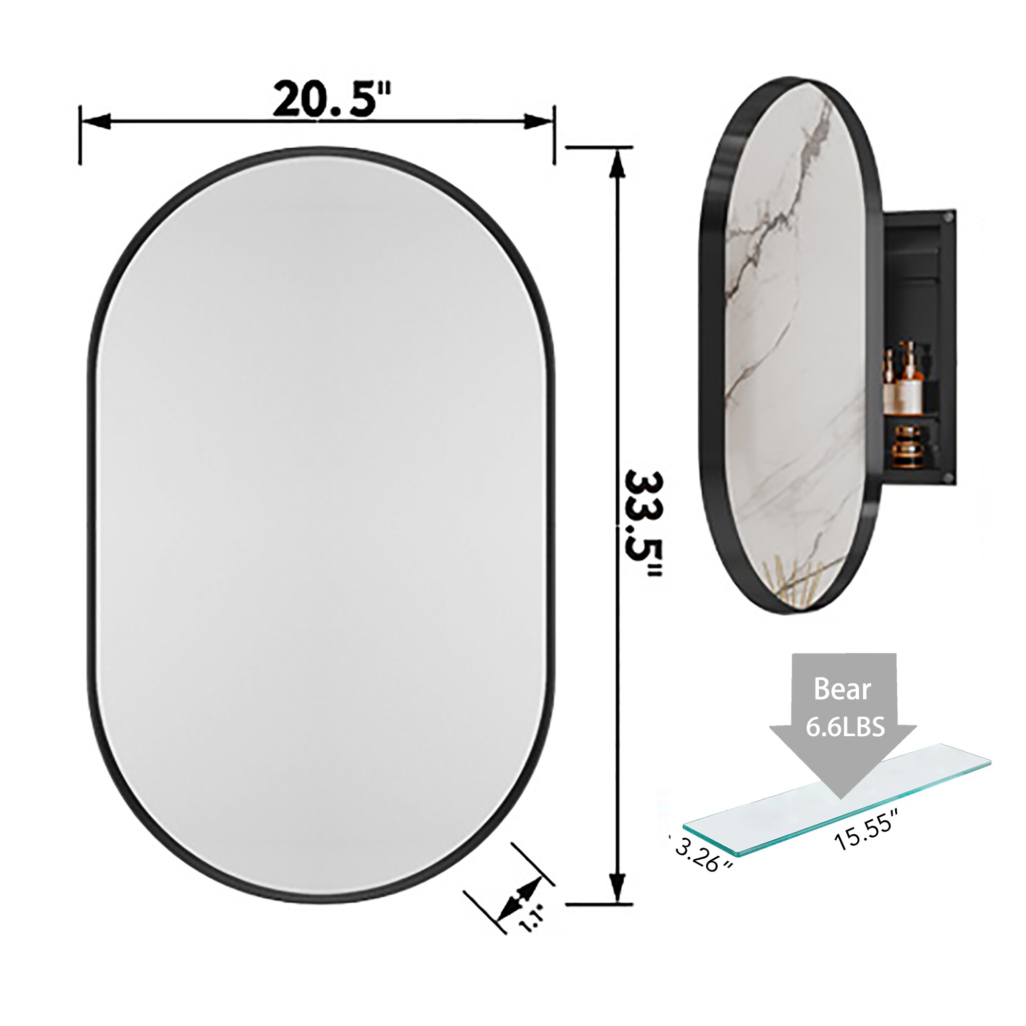 ZAKLOOP WU636131317 Bathroom-Wall-Cabinets - View #3
