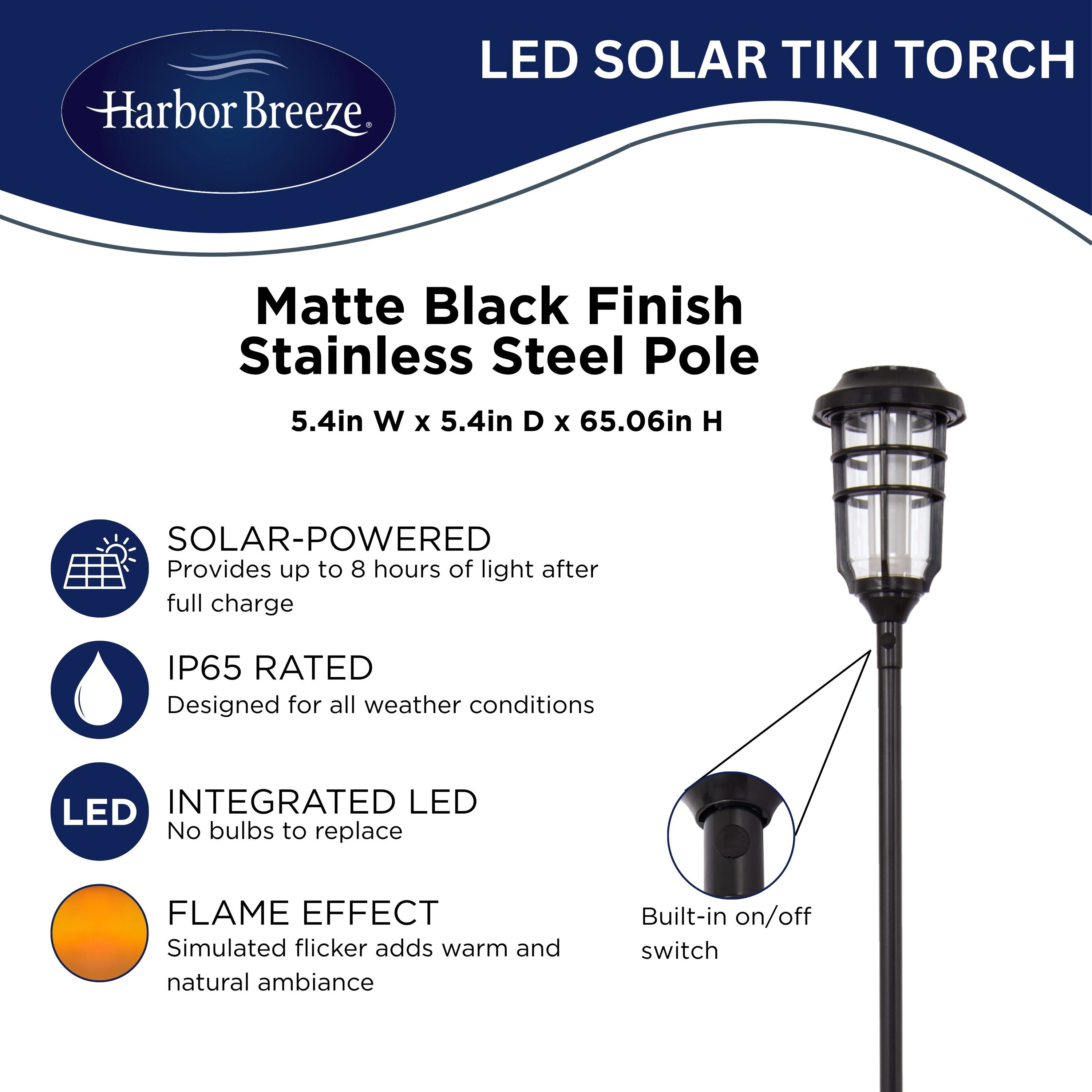 Harbor Breeze SLS3FFT Path-Lights - View #3