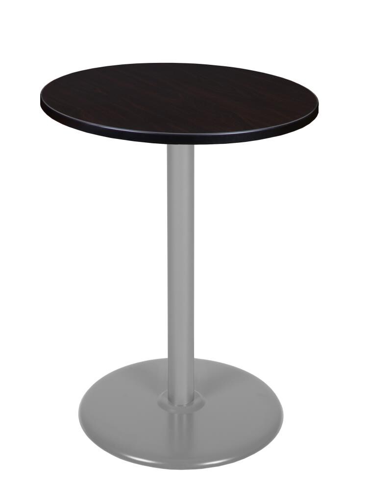 Regency TVCP30RNDMWGY Breakroom Brown 4-Person Training Table (30-in W x 42-in H)
