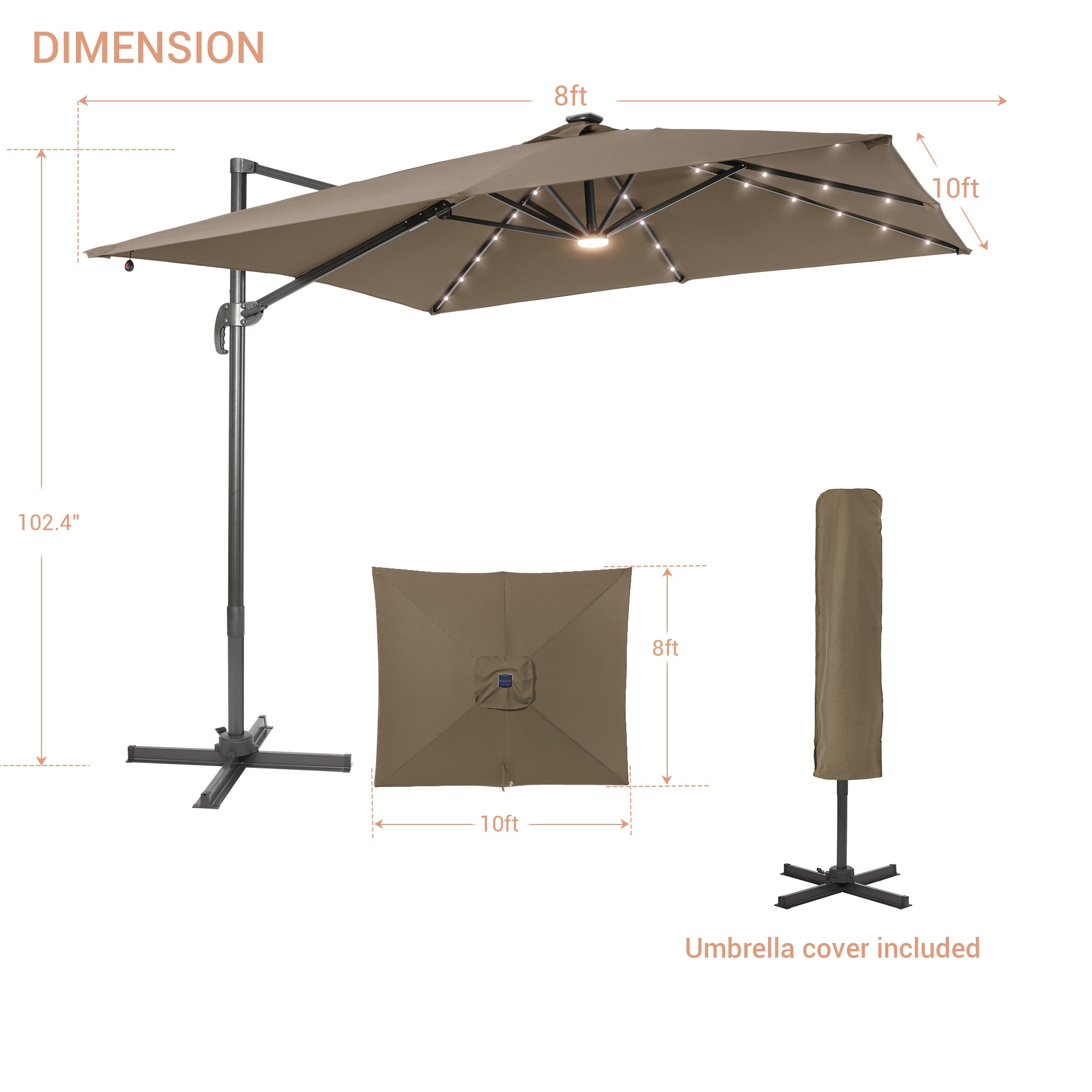 ACEGOSES LW-108TP-LED Umbrellas-2 - View #2