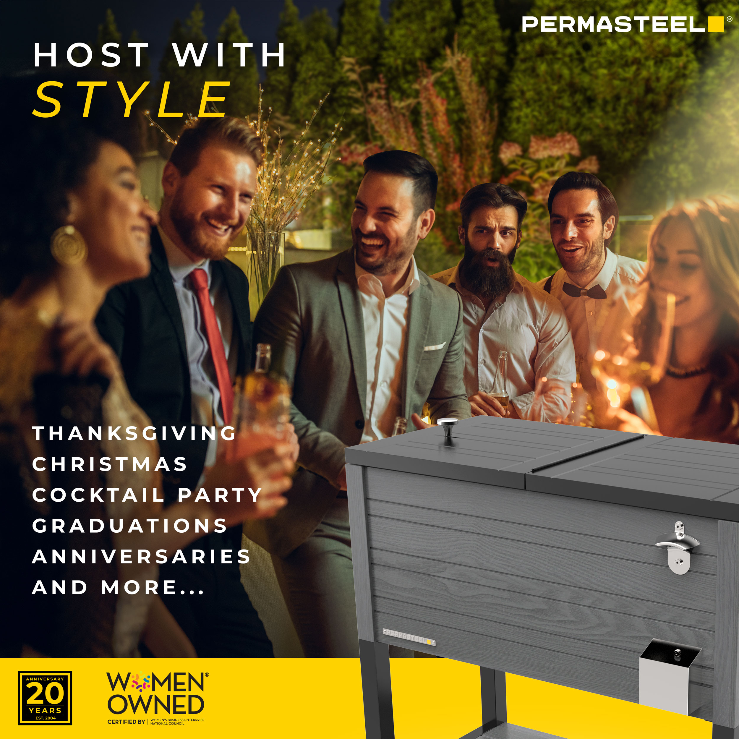 Permasteel PS-205-80QT-GY Beverage-Coolers - View #6