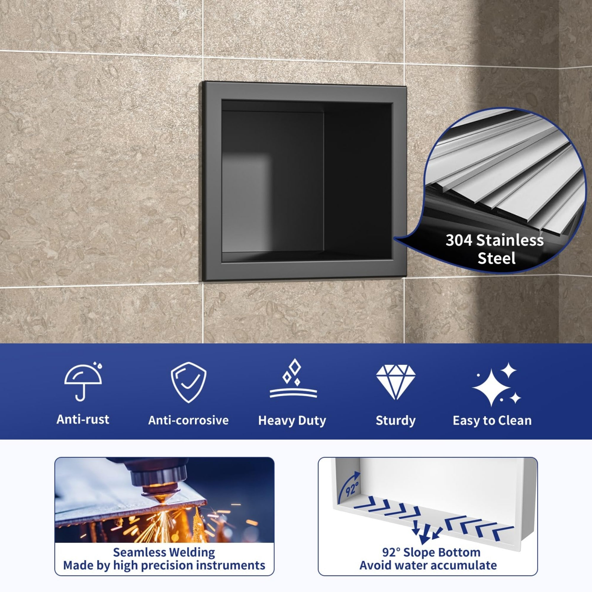 Wudkey L4-NP1X9R Shower-Wall-Surrounds - View #5