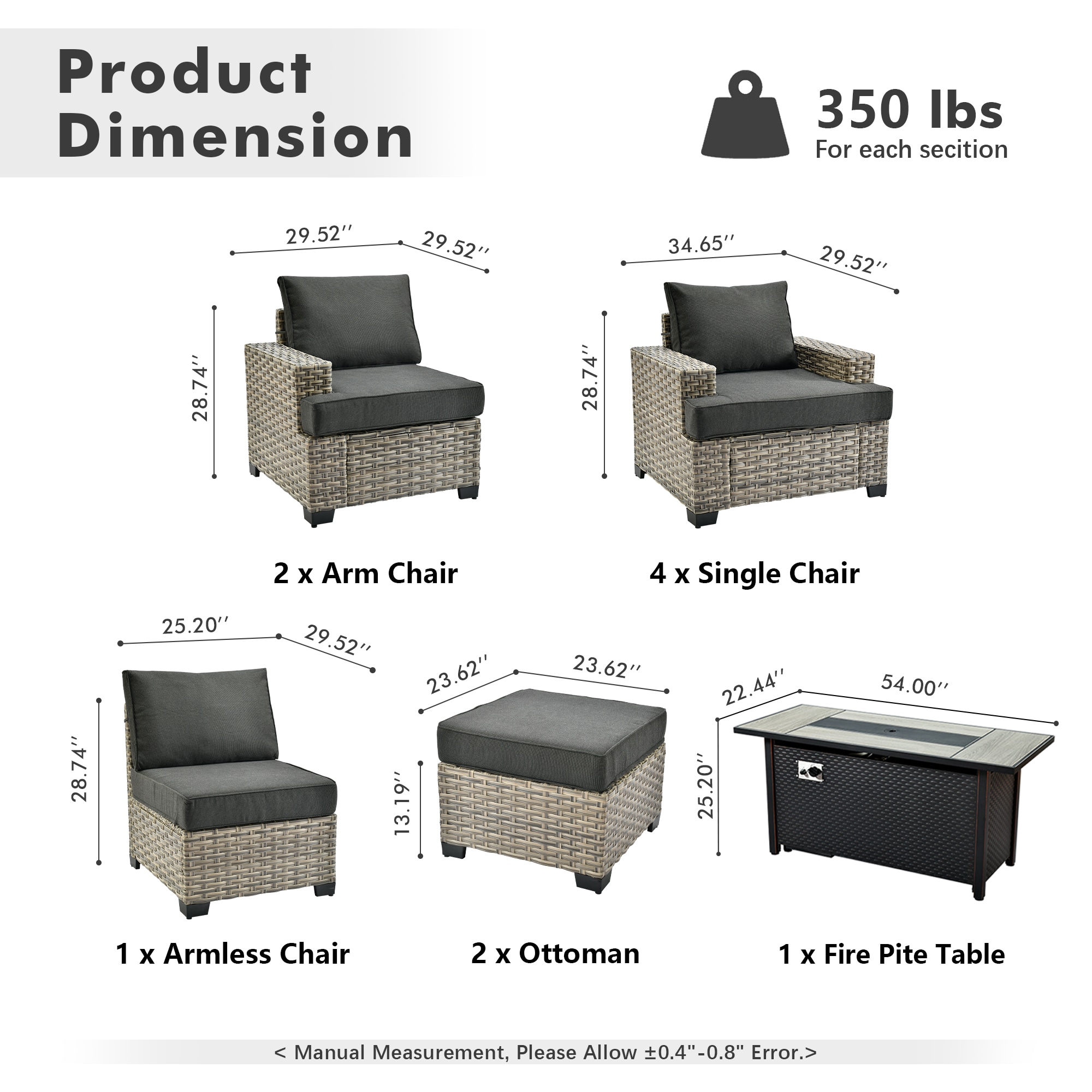 ALTRIGUS 6L-CFP8503-TBS110-AL Patio-Conversation-Sets - View #3