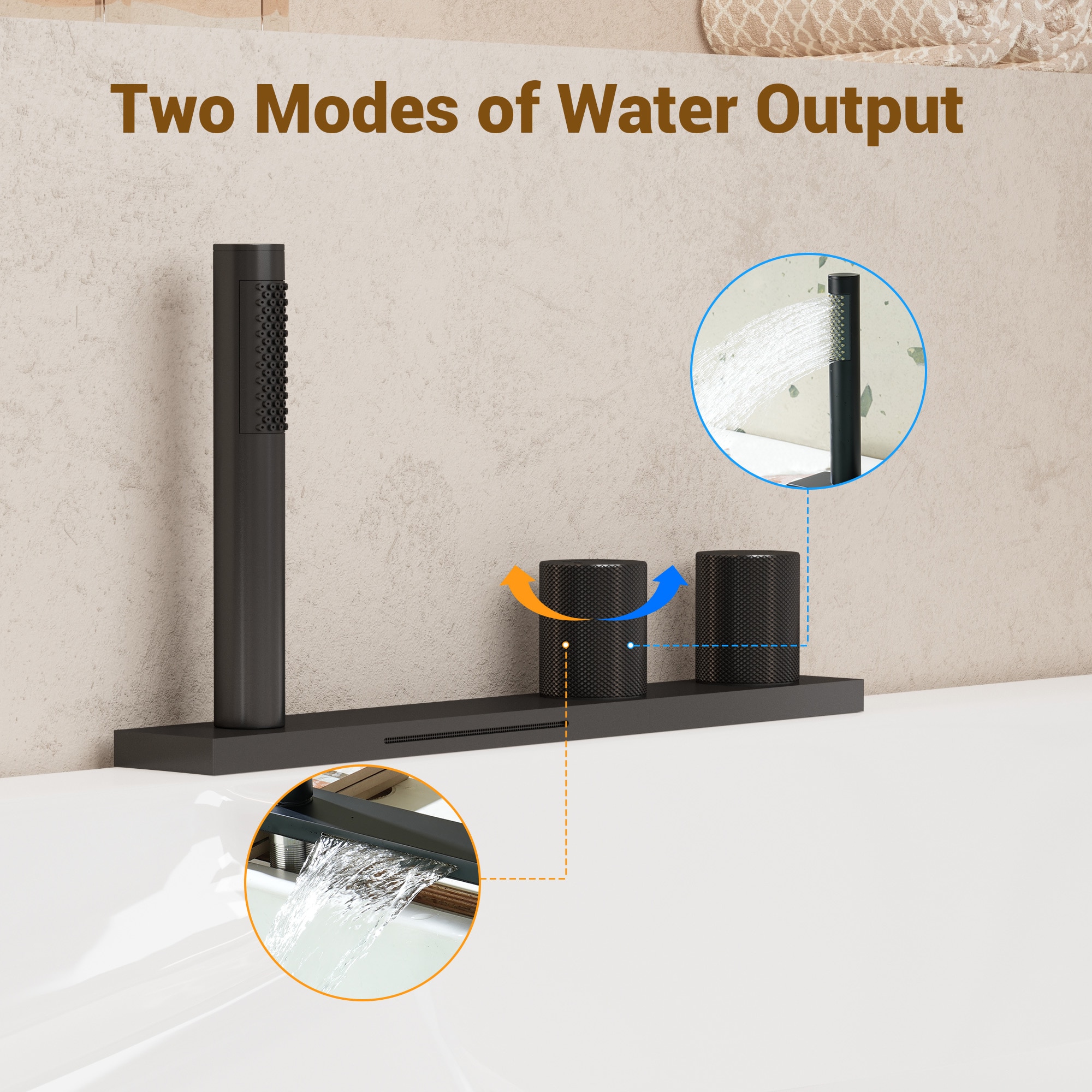 CASAINC CA-I4344-BG Roman-Tub-Faucets - View #4