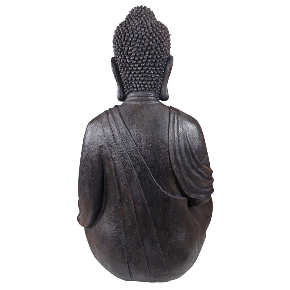 Design Toscano 26-in H x 20-in W Gray Buddha Garden Statue in the