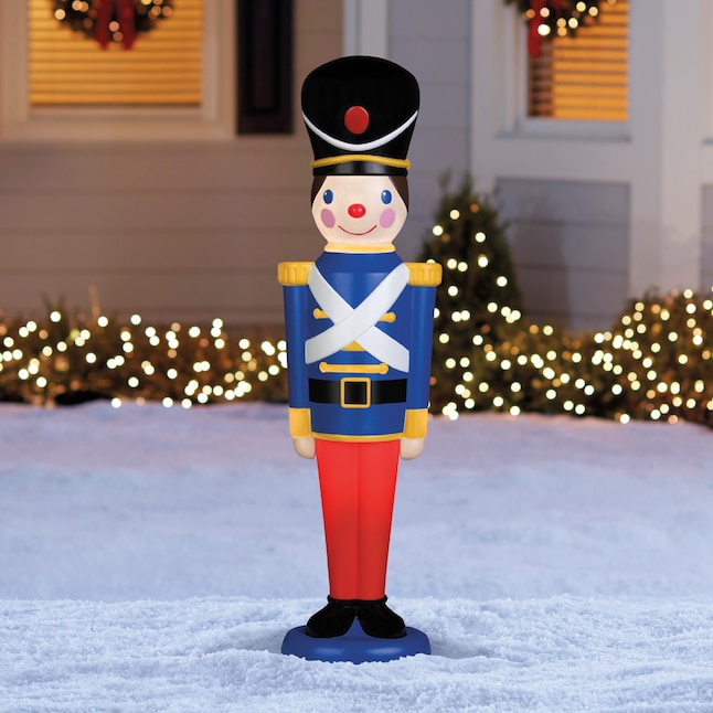 Holiday Living 42-in Nutcracker Yard Decoration with White Incandescent  Lights at