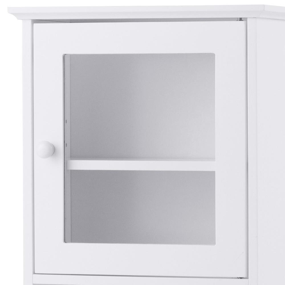 Bathroom Single Door Cabinet - White