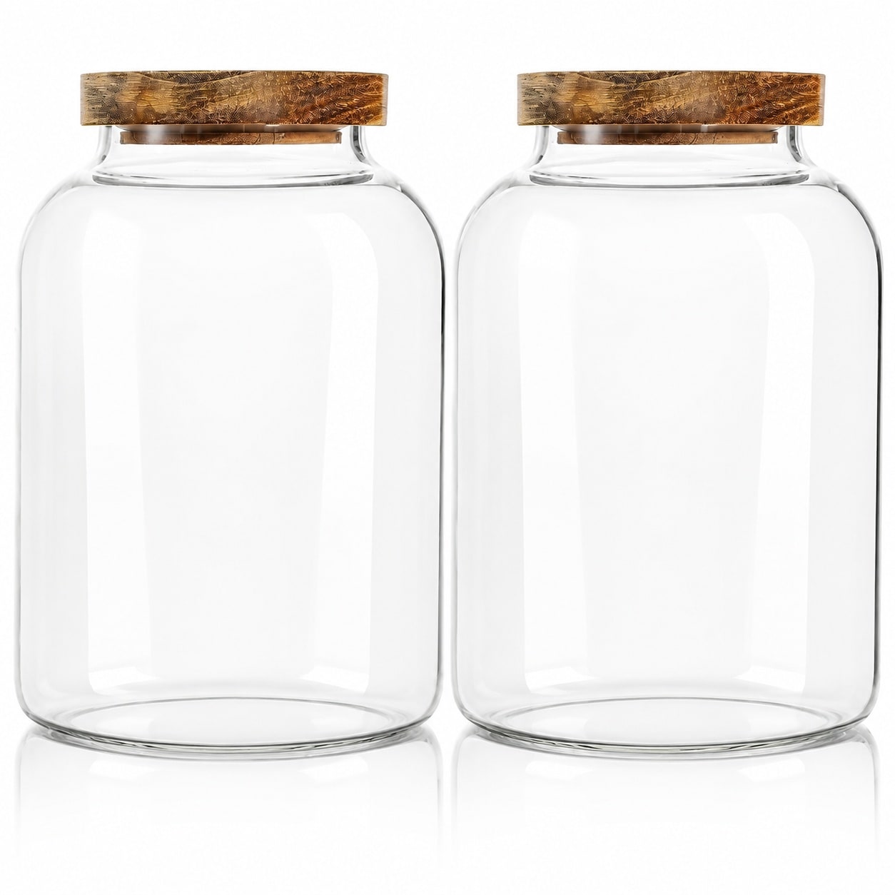 Storage Containers Names Aoibox 2 Piece Large Borosilicate Glass Food Storage Canister Set with ...