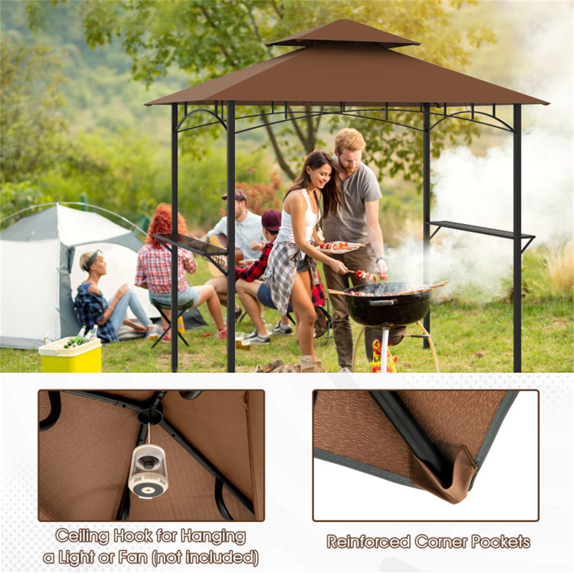 BABOOM BOM-0835BE-CO Wood-Resin-Gazebos - View #7