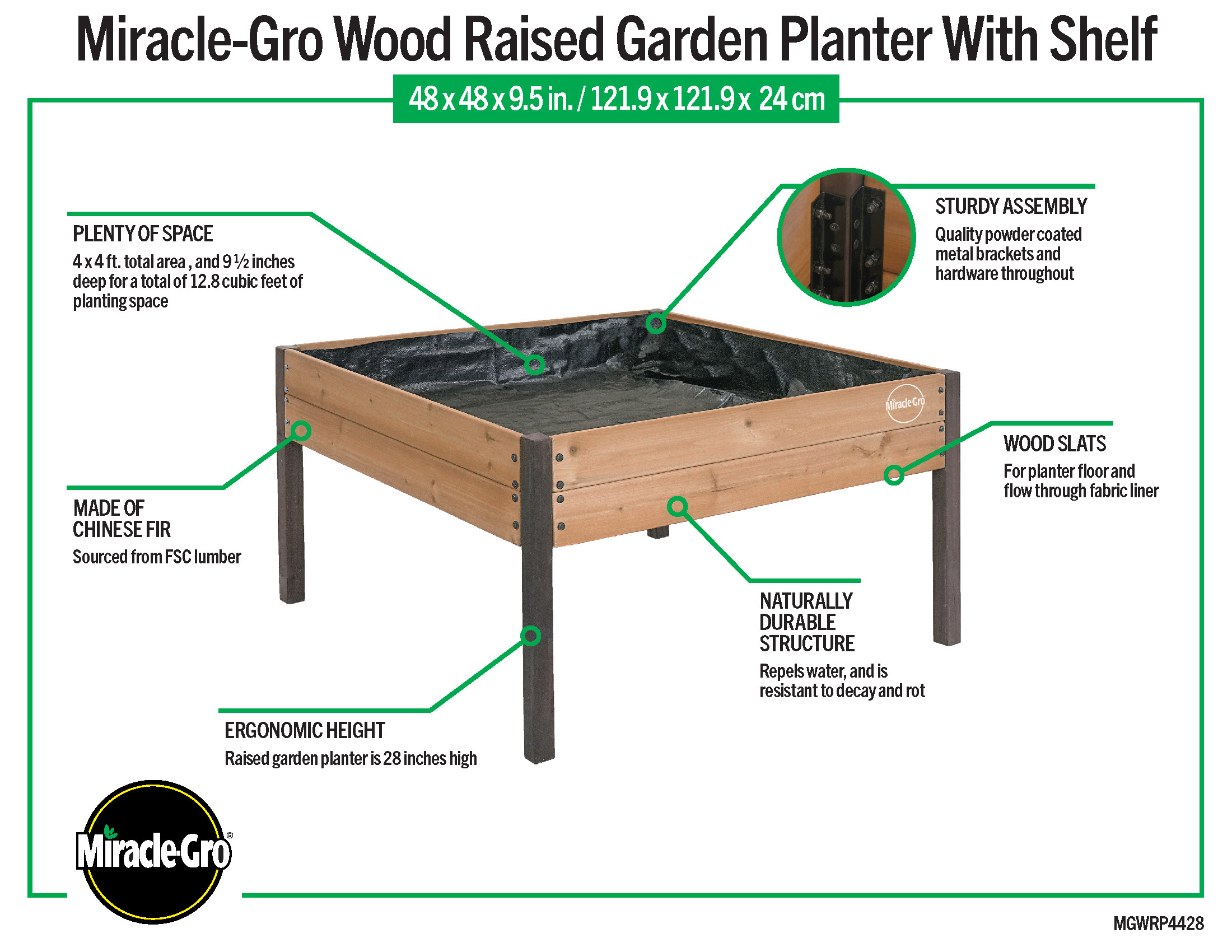 Miracle-Gro MGWRP4428 Raised-Garden-Beds - View #11