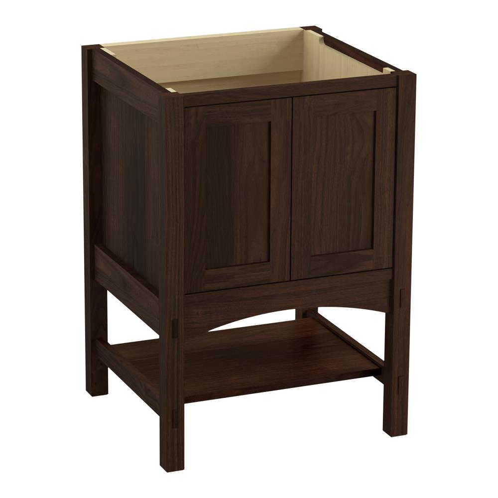 KOHLER Marabou 24-in Ramie Walnut Bathroom Vanity Cabinet in the ...