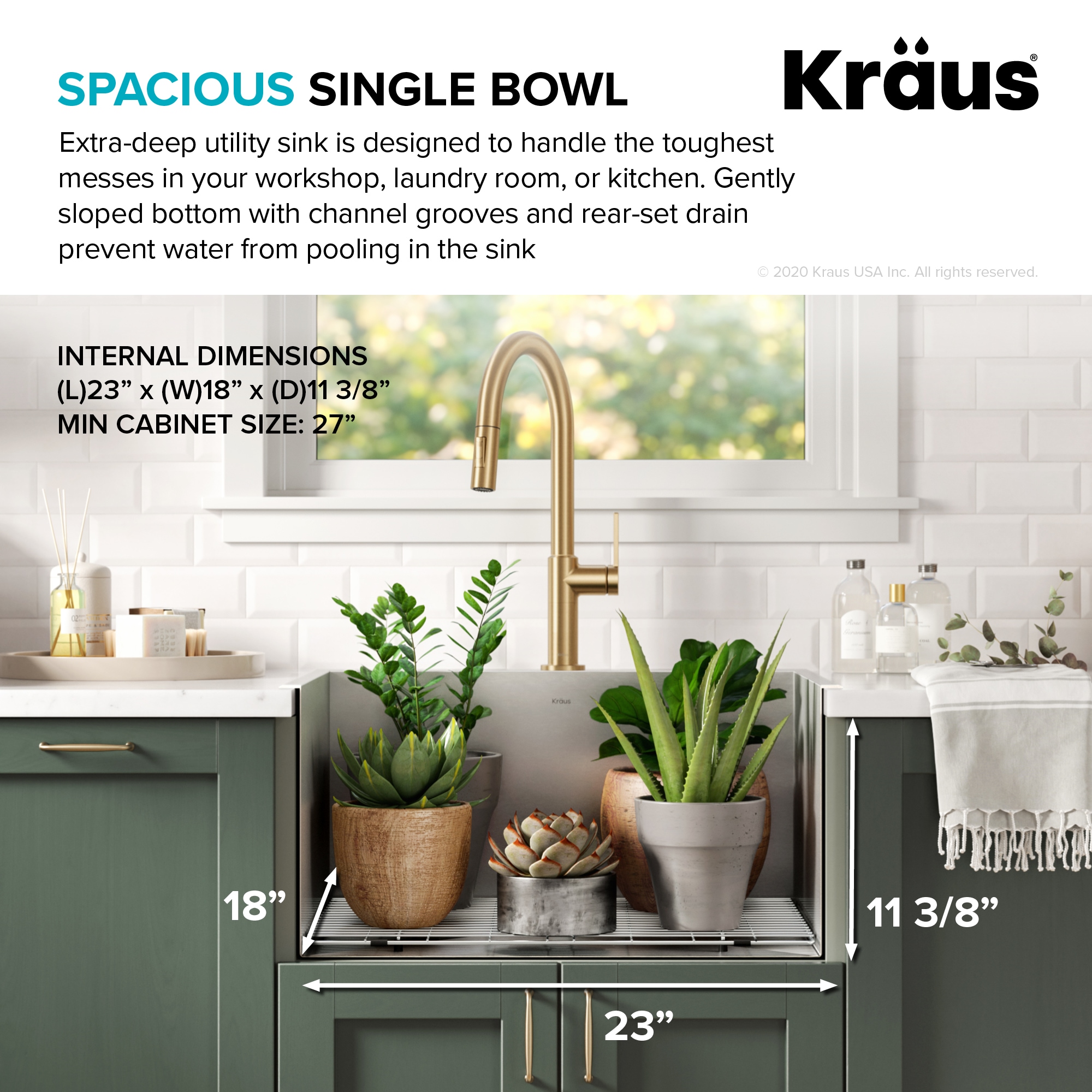 Kraus KHT301-25L Laundry-Tubs-Utility-Sinks - View #4