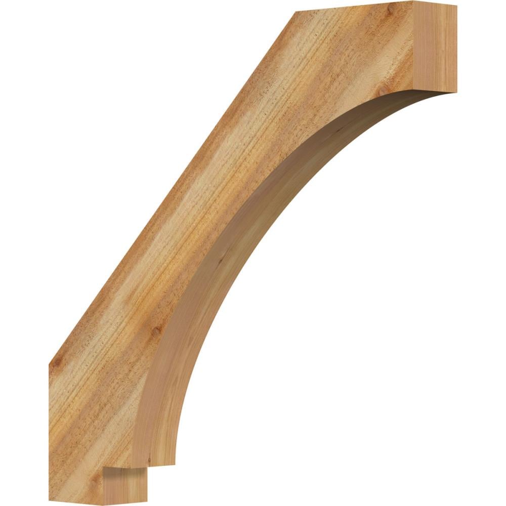 Ekena Millwork BRC04X30X30IMP00RWR 4-in x 30-in x 30-in Western Red Cedar Wood Imperial Rough Sawn Knee Brace