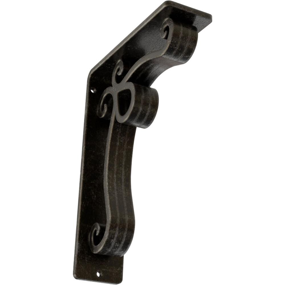 Ekena Millwork BKTM02X05X08TOLAWS Orleans 5.5-in x 2-in x 8-in Gray Wrought iron Mounting bracket