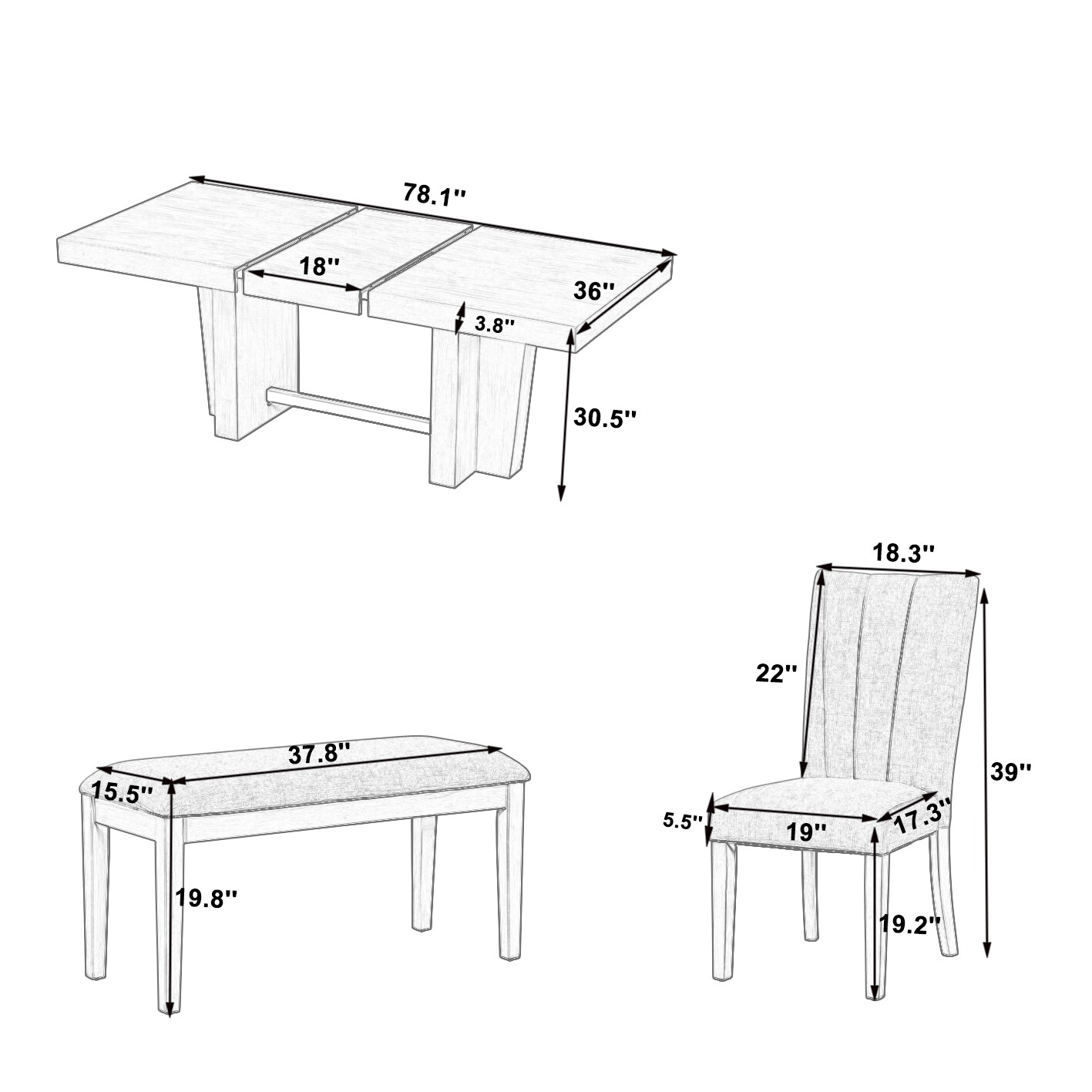 CESICIA QX-SS10 Dining-Sets - View #4