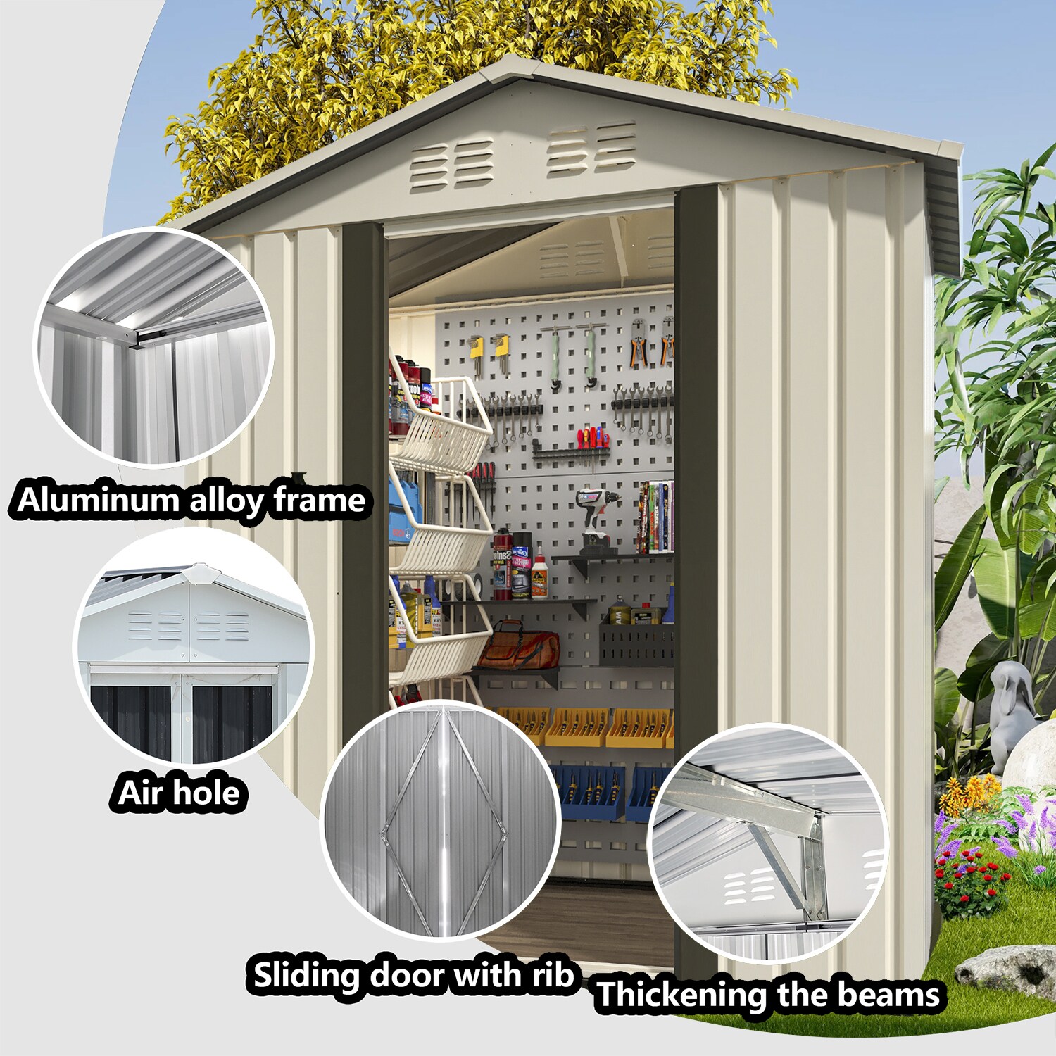 Maincraft D01-OSS27 Metal-Storage-Buildings-Sheds - View #6