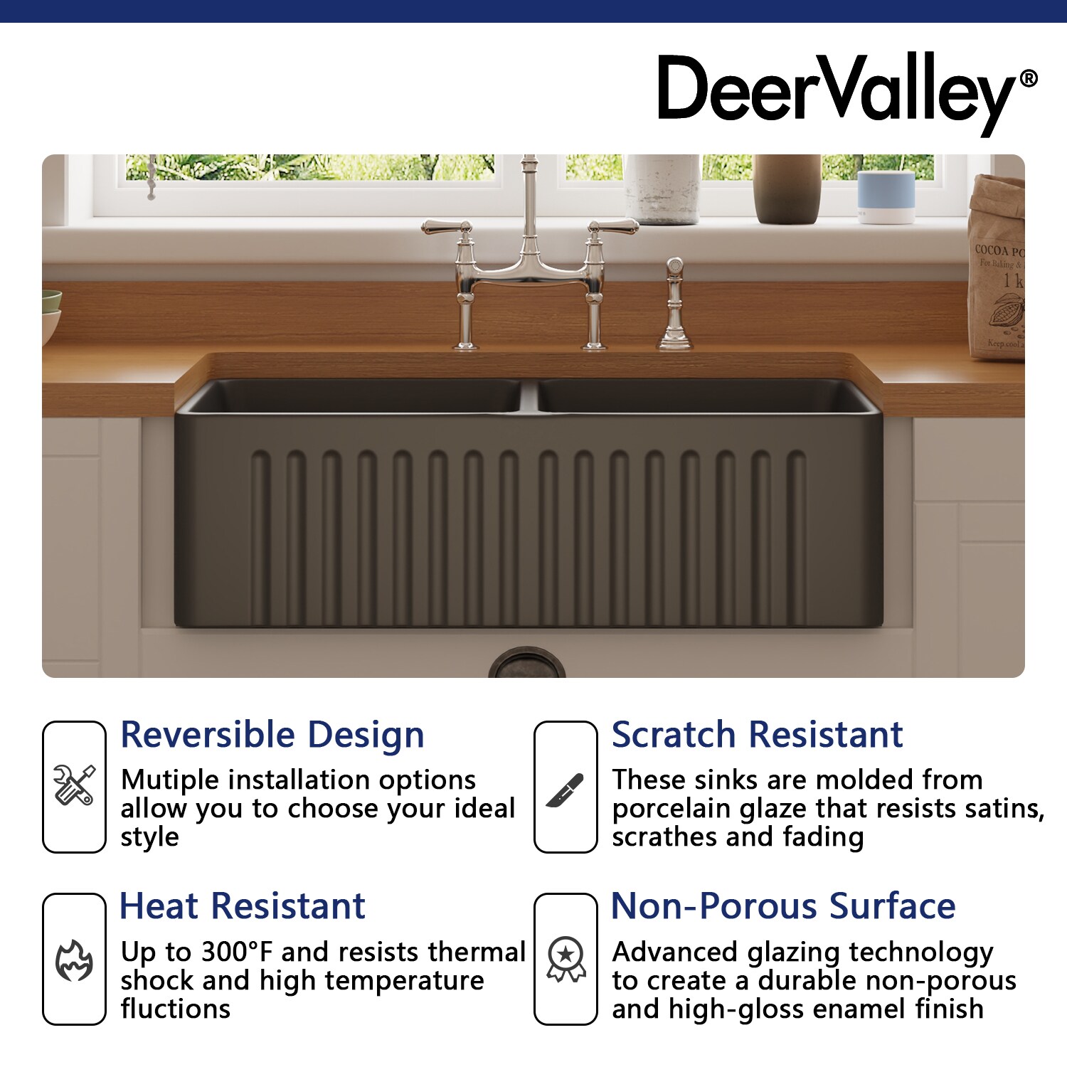 DeerValley DV-1K0080 Kitchen-Sinks - View #4