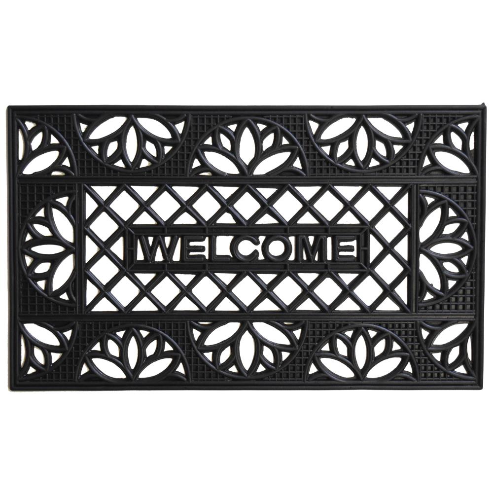 Callowaymills 103721830 2-ft x 3-ft Clementine Rubber Rectangular Indoor Decorative Welcome Door mat