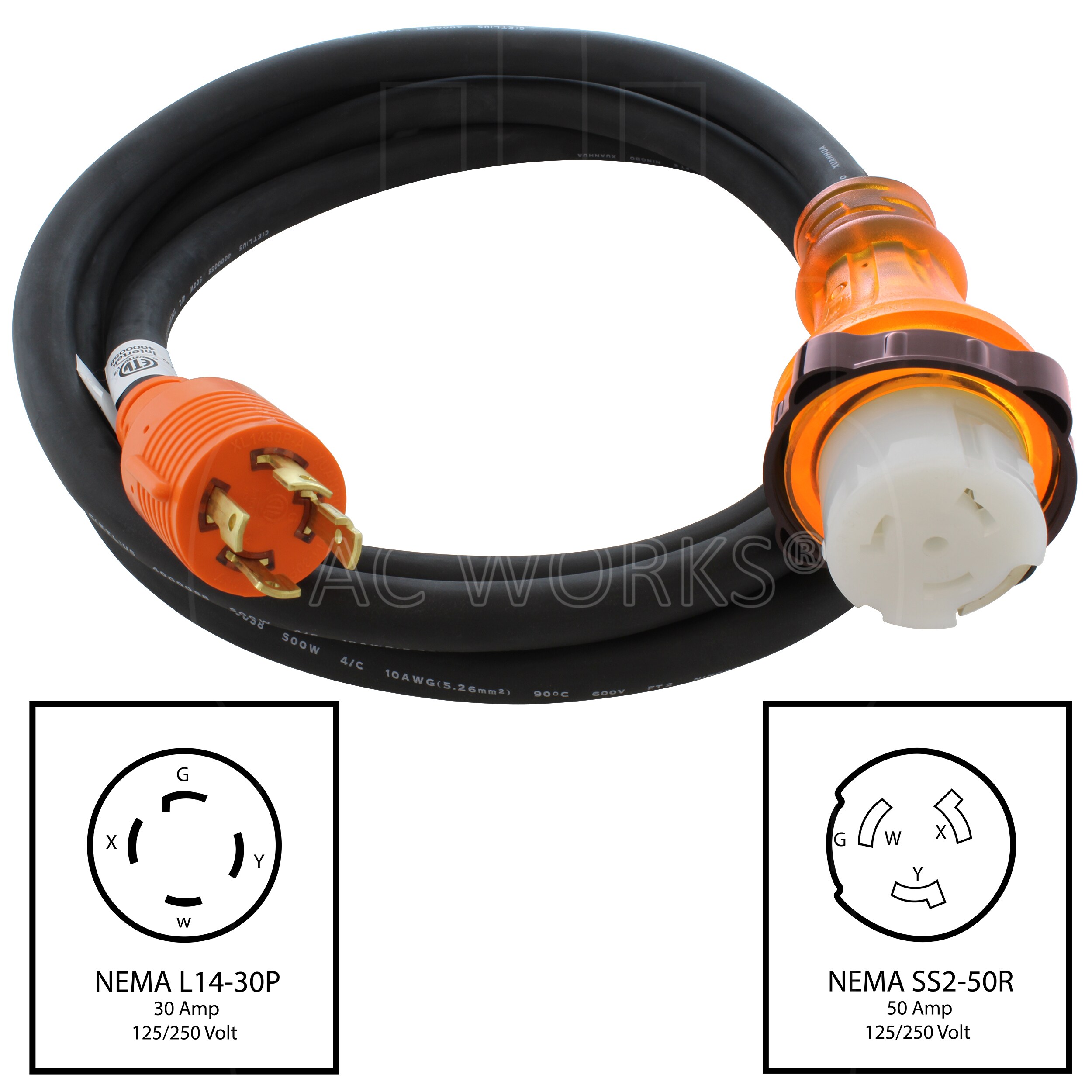 AC WORKS L1430M50-010E Electrical-Extension-Cords - View #2