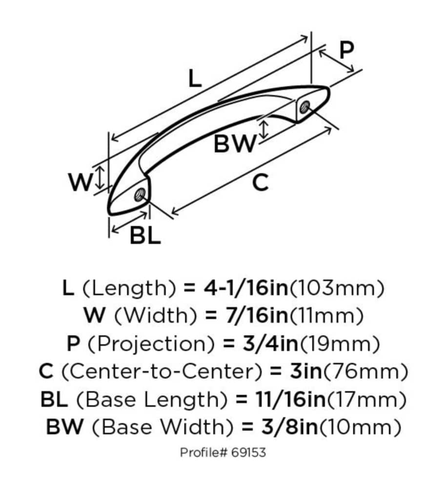 Amerock 10BX69153ORB Cabinet-Pulls - View #2