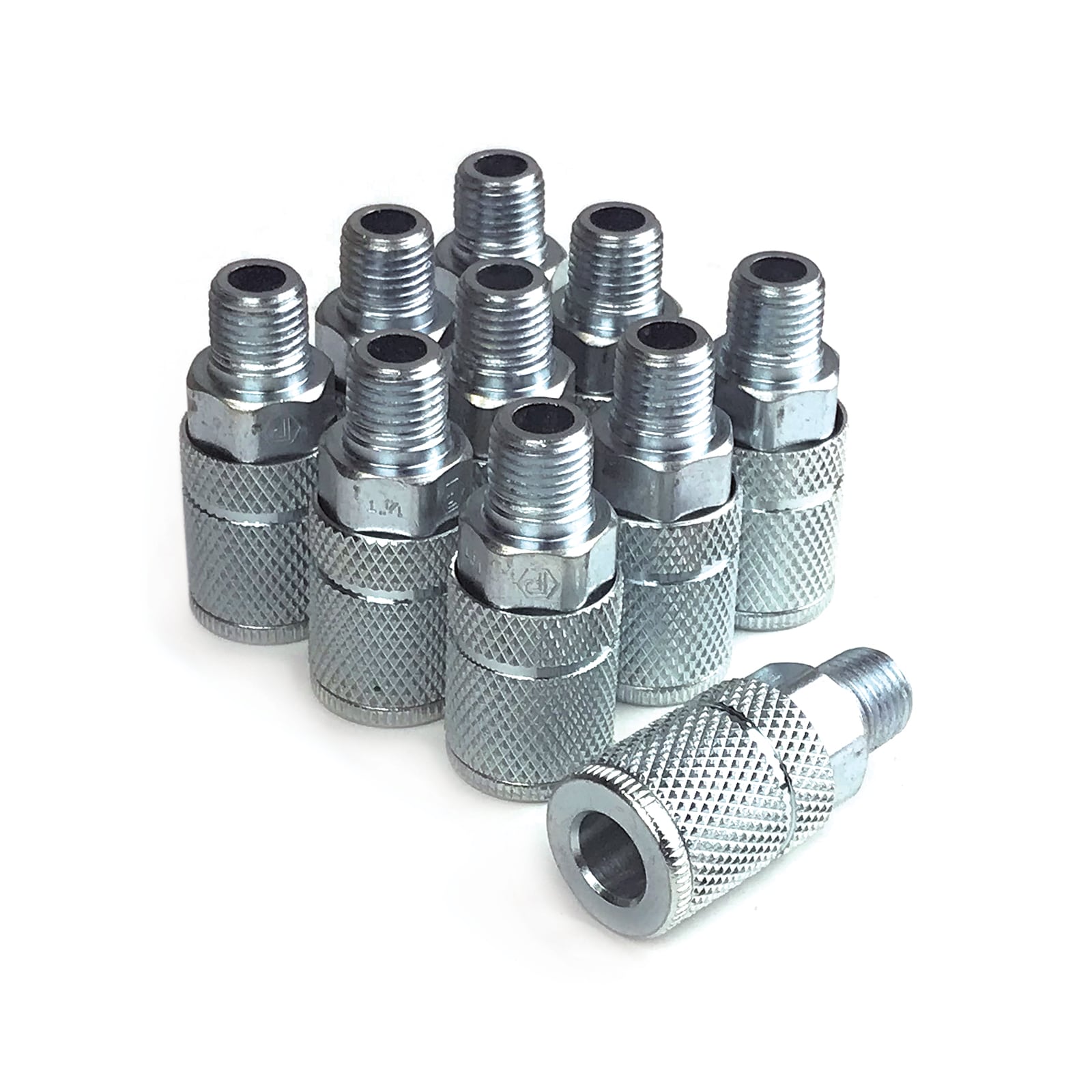 Primefit XTC1414MS6-B10-P 10 Pack Extreme Performance 1/4" T/Automotive Coupler Steel