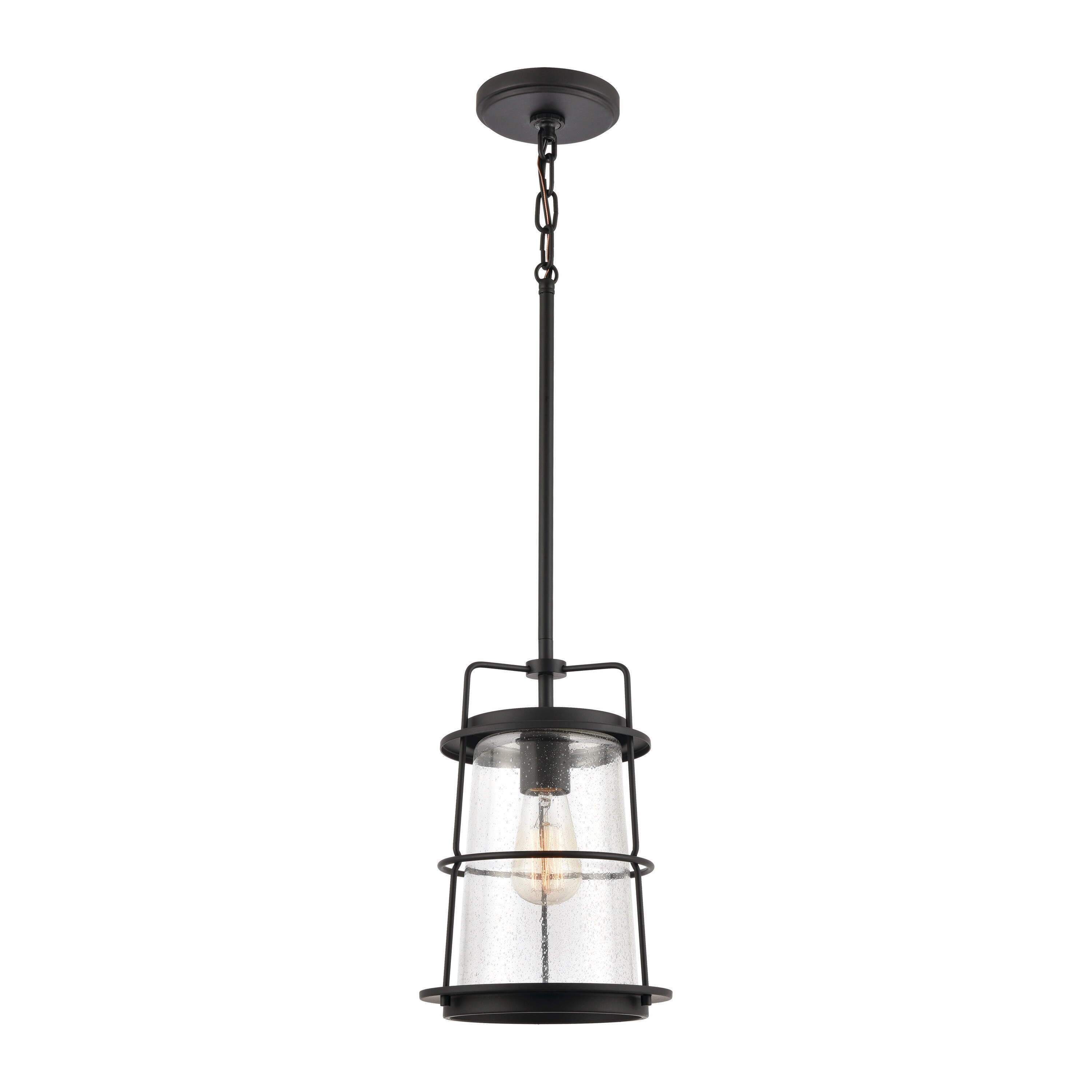 Westmore by ELK Lighting LWPN-210920105 Konis Black Transitional LED Mini Hanging Pendant Light