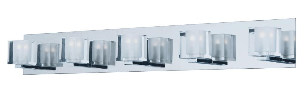 ET2 E32171-18PC Blocs LED 5 -Light Polished Chrome Modern/contemporary Vanity light bar