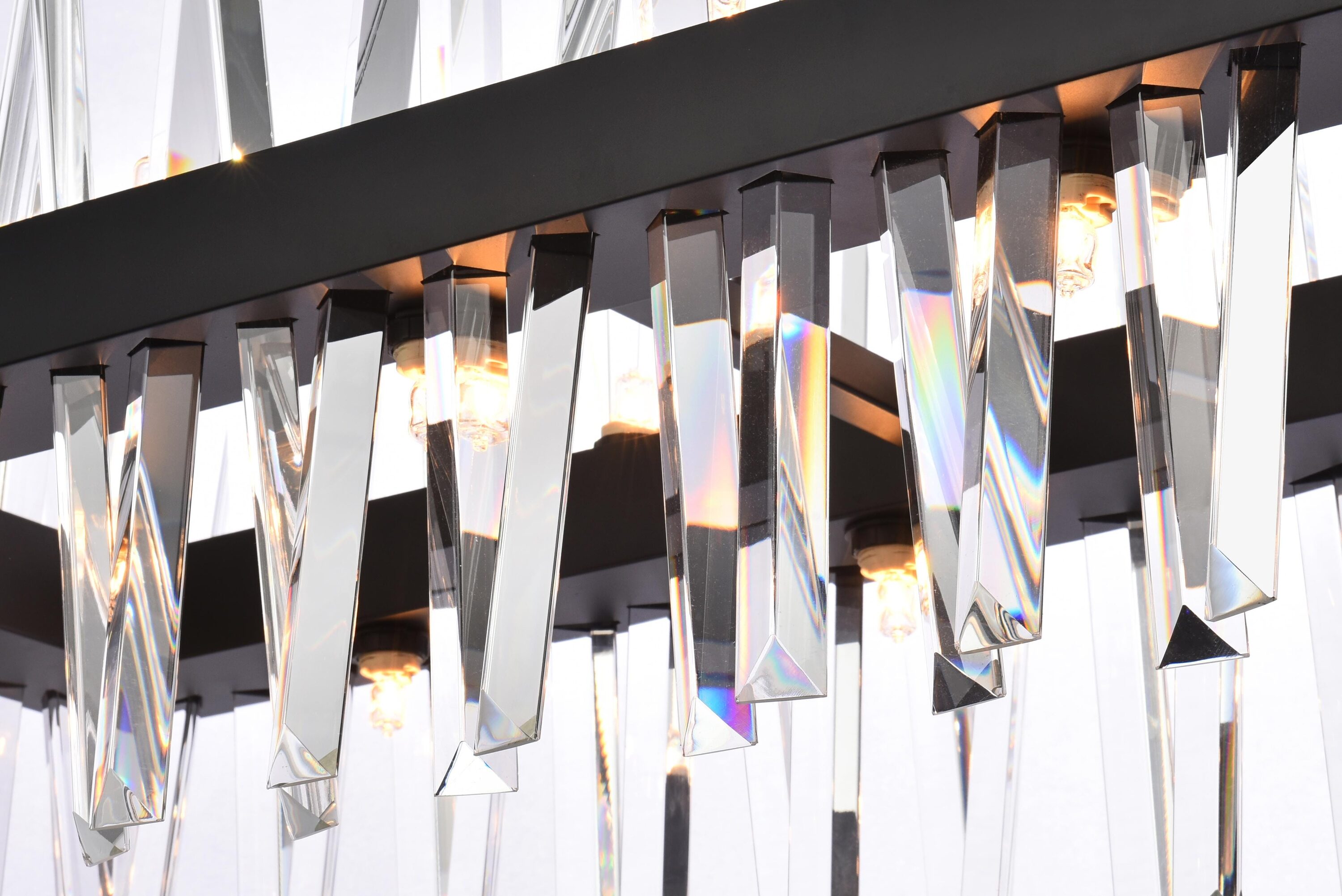 Serephina 16-Light Black Crystal Chandelier with Royal Cut Prisms